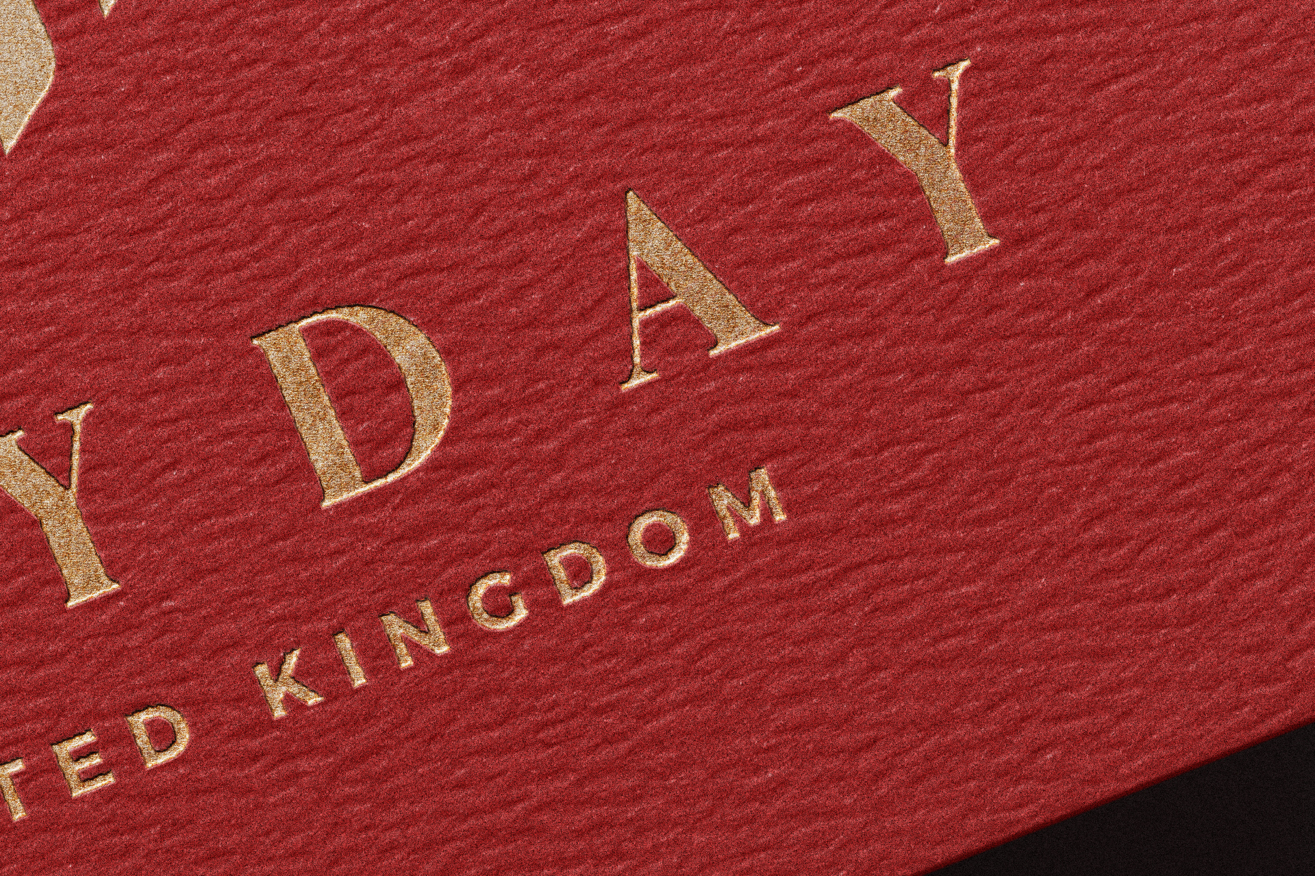 embossed foil logo