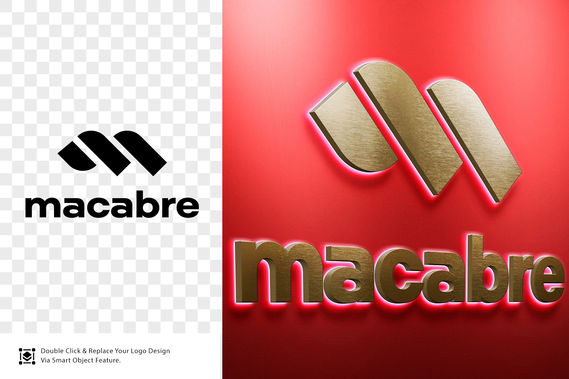 3D branding mockup