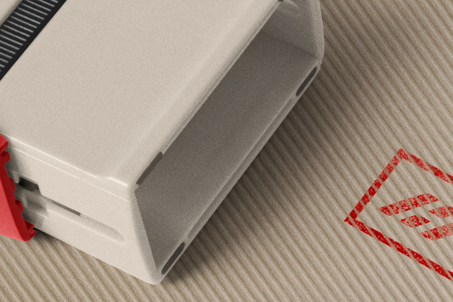 cardboard logo mockup
