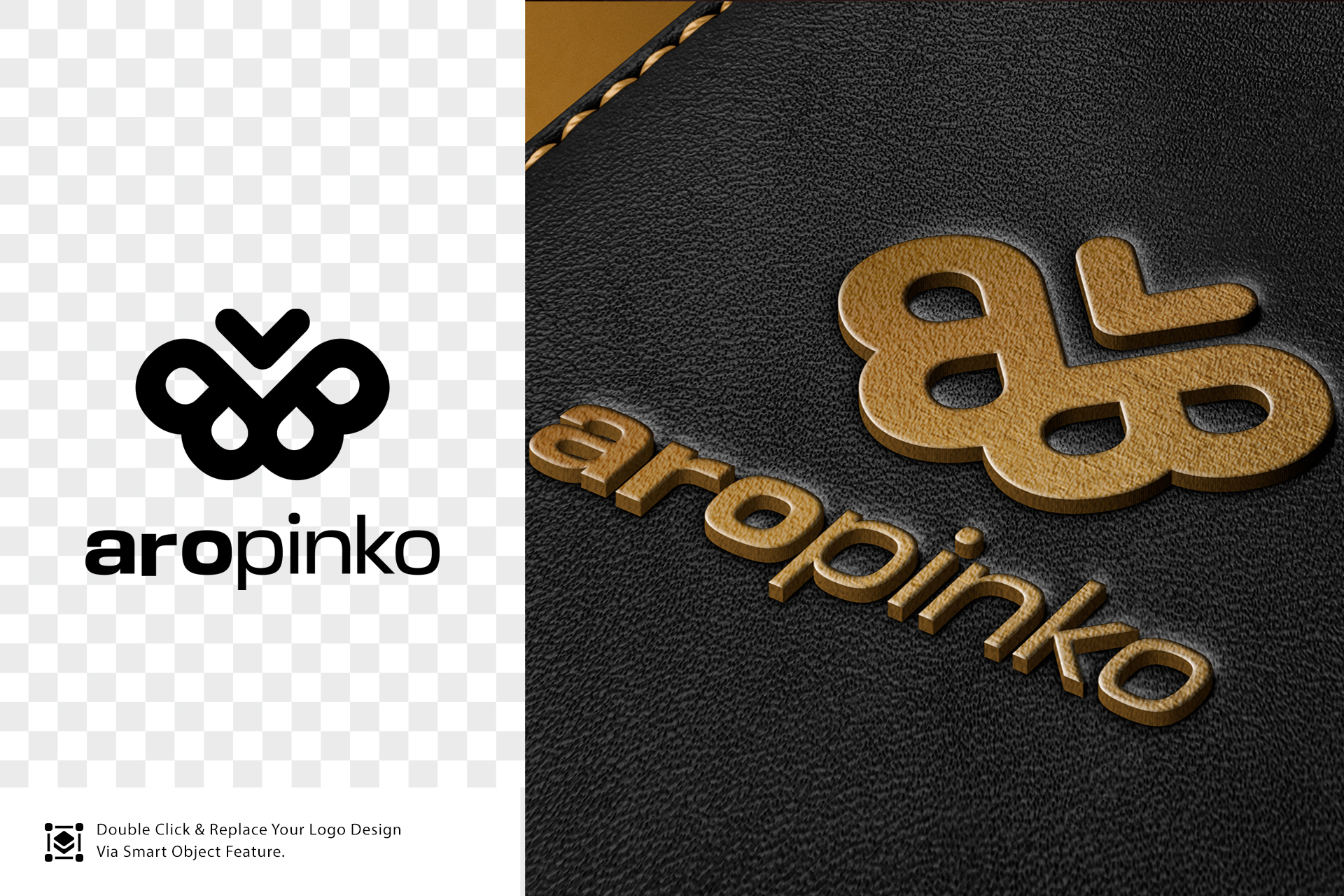 embossed logo mockup