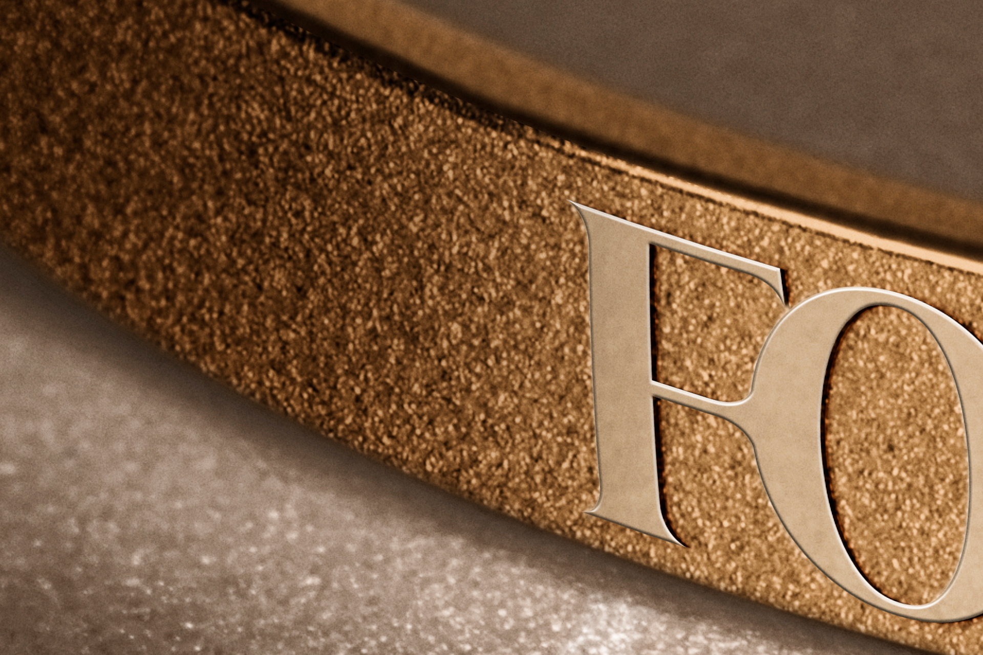 embossed metal logo PSD