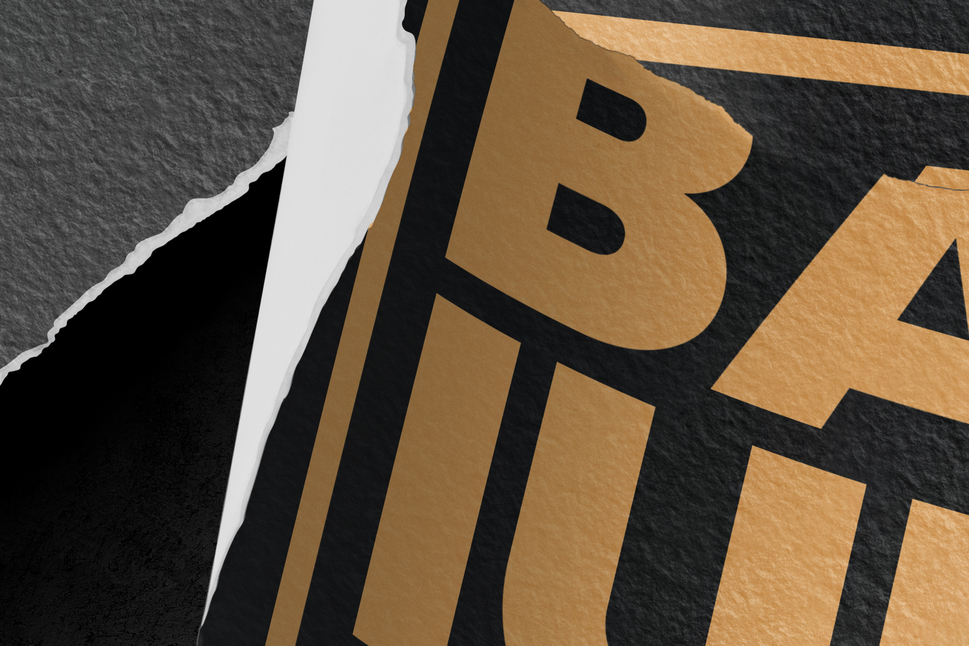 black and gold branding