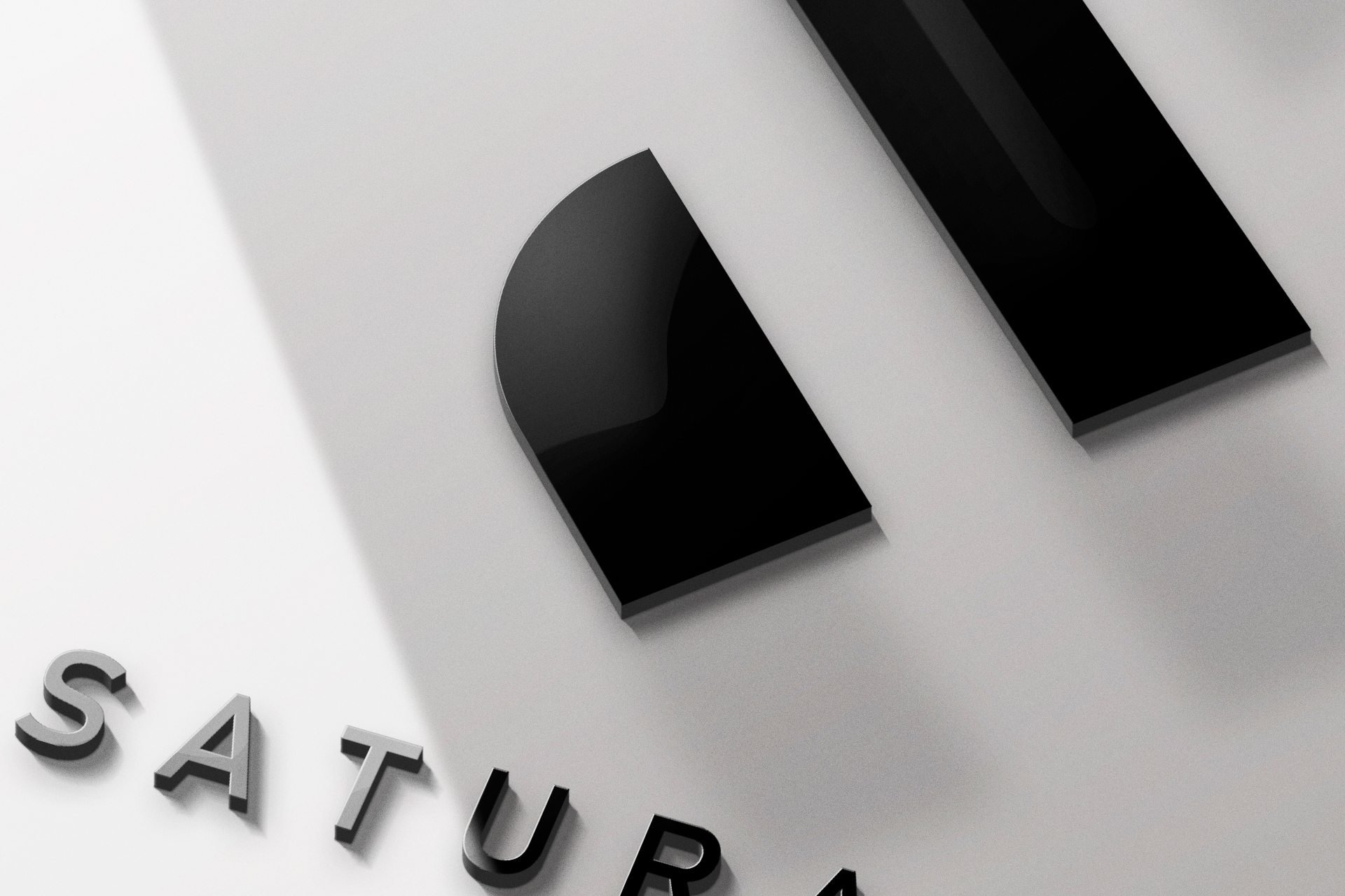 3D logo mockup