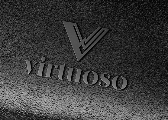 Black Leather Logo Mockup | Embossed Matte Branding