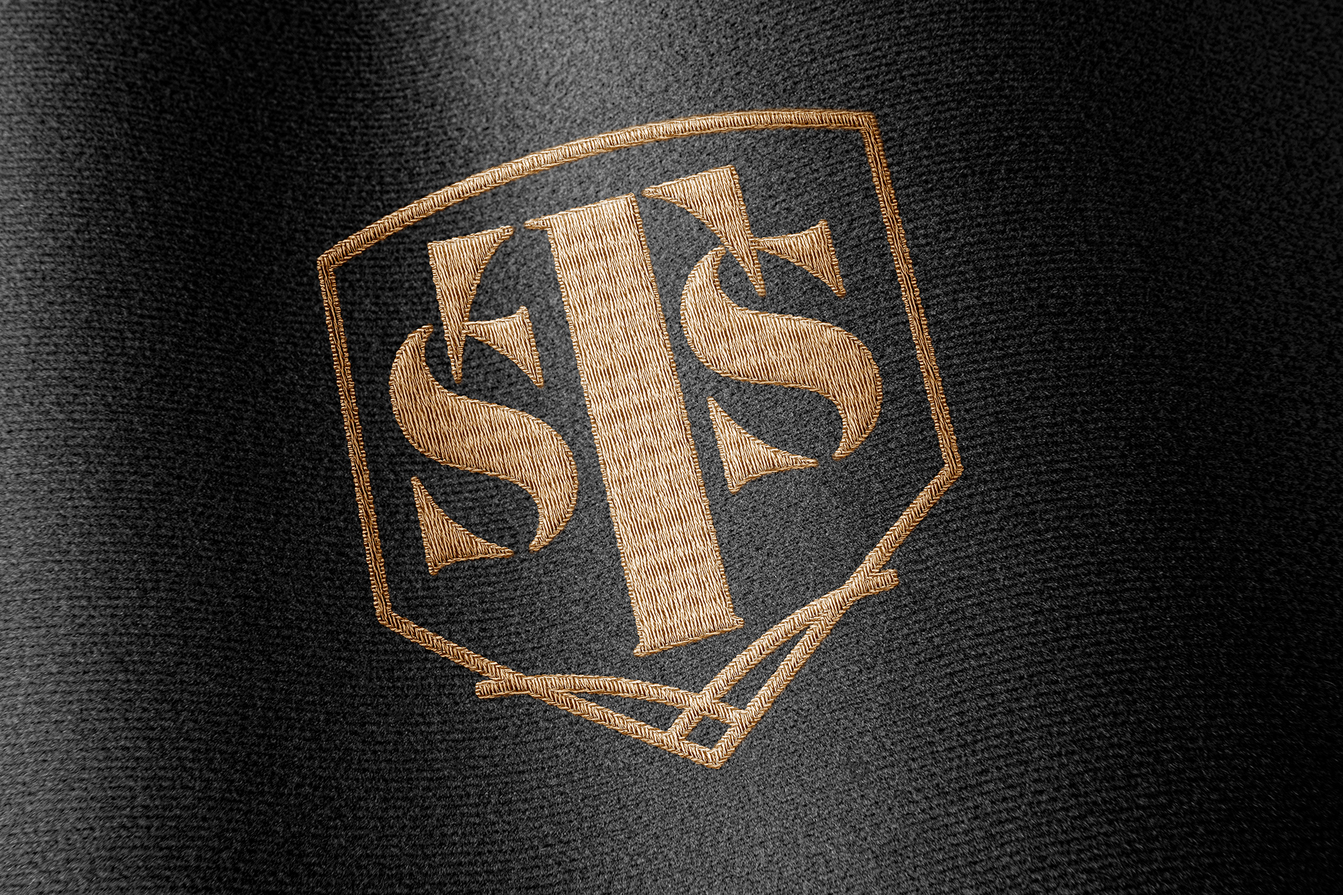 Embroidery Logo Mockup | Fabric Texture Badge Style