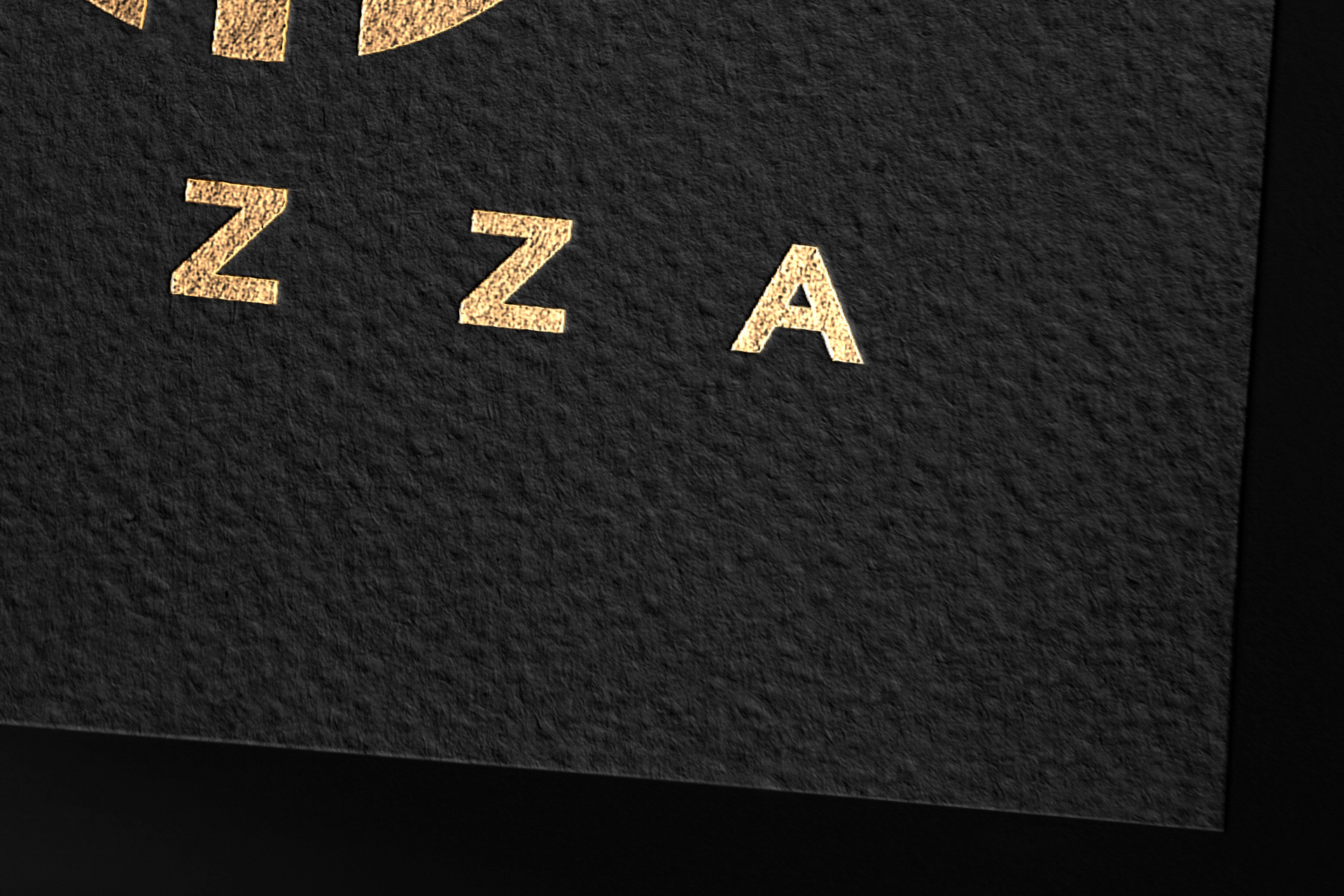 black paper logo mockup