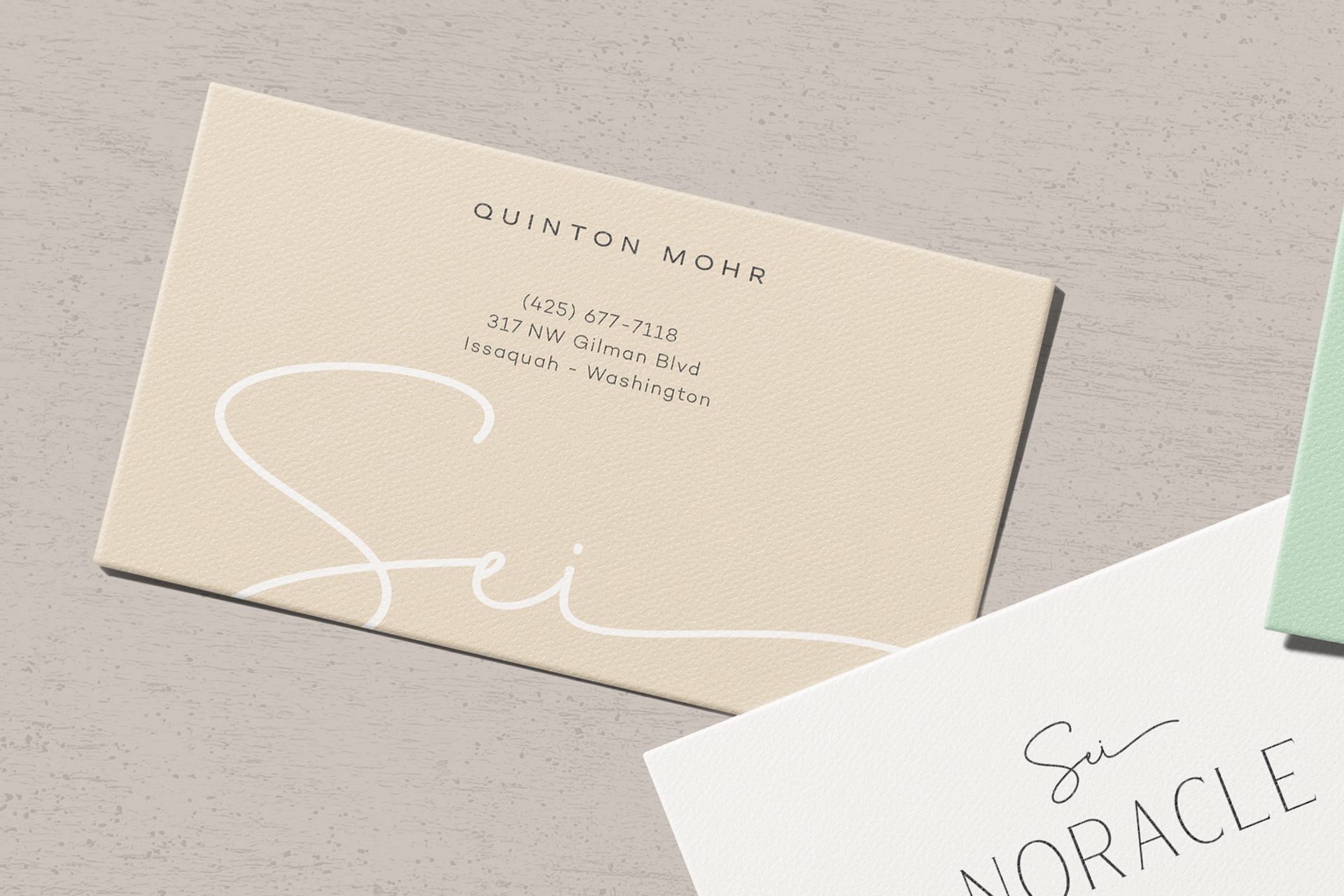 business card logo mockup
