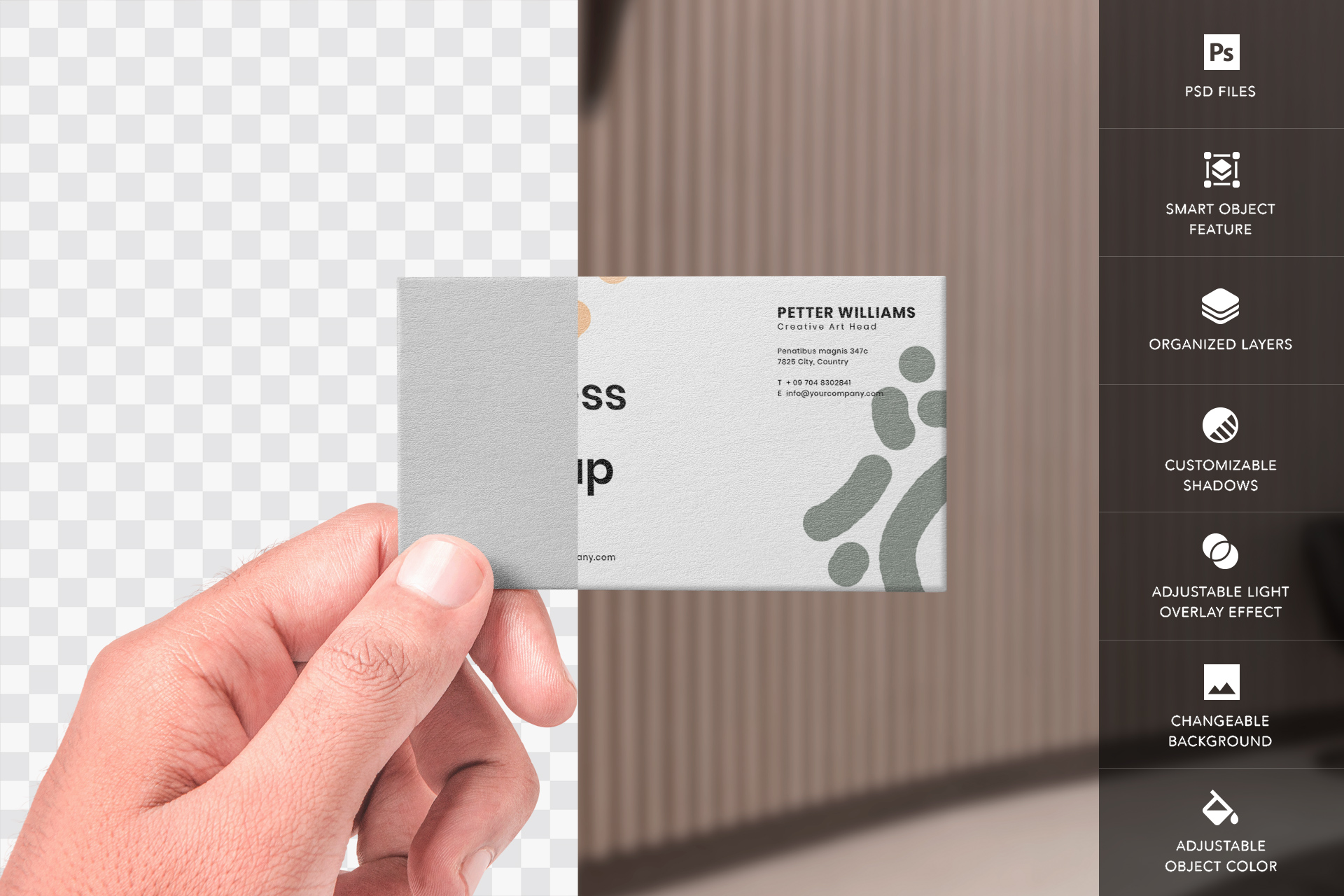 business card mockup