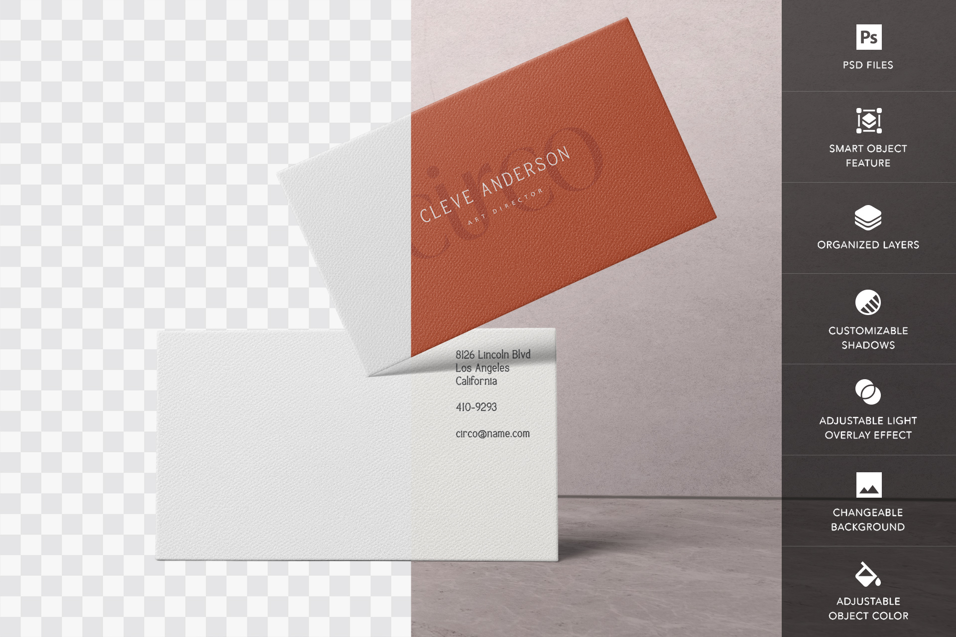 business card mockup