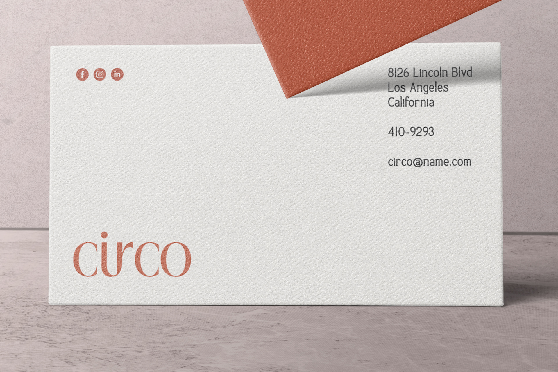 business card mockup