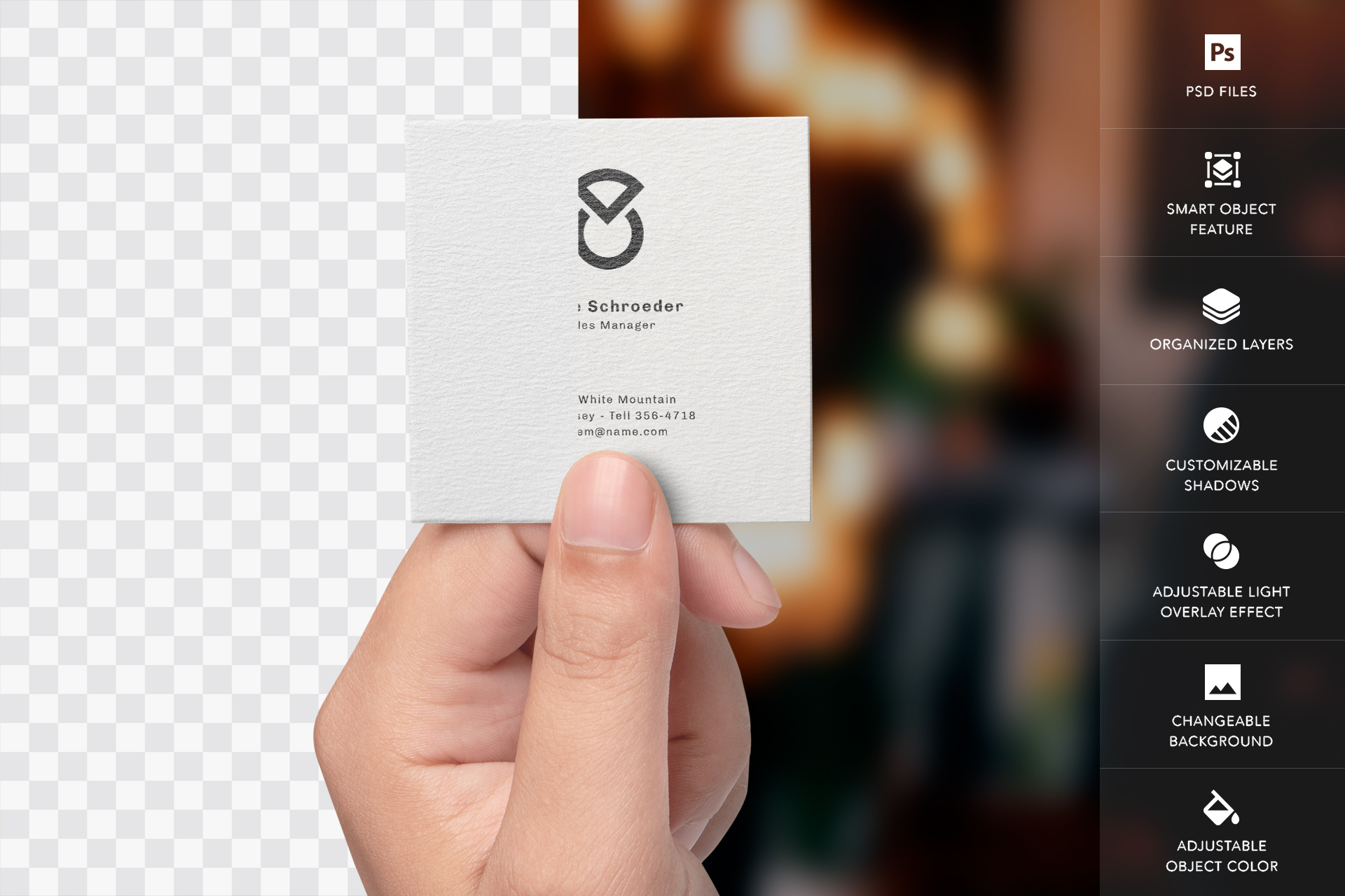 branding card in hand
