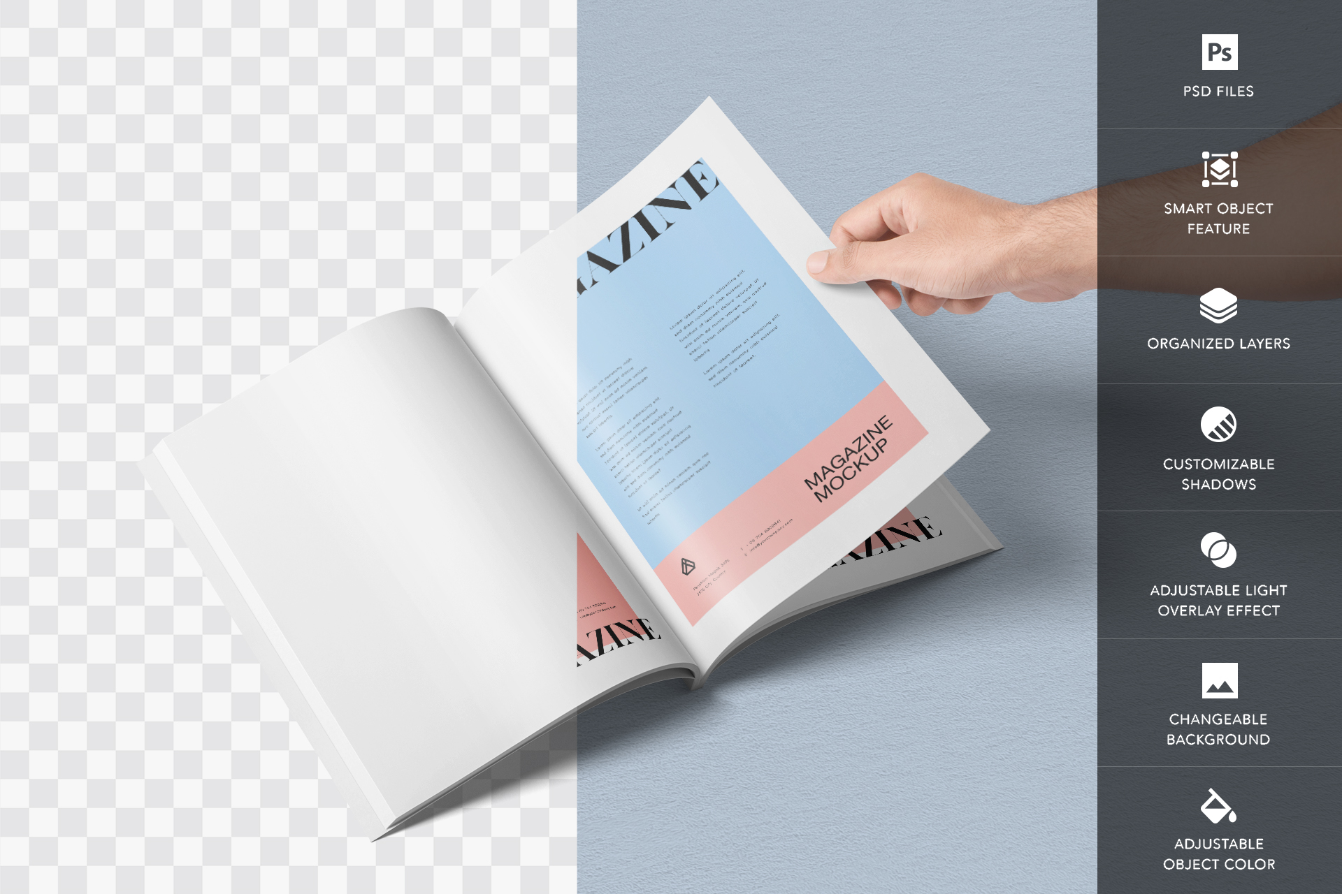 A4 magazine mockup