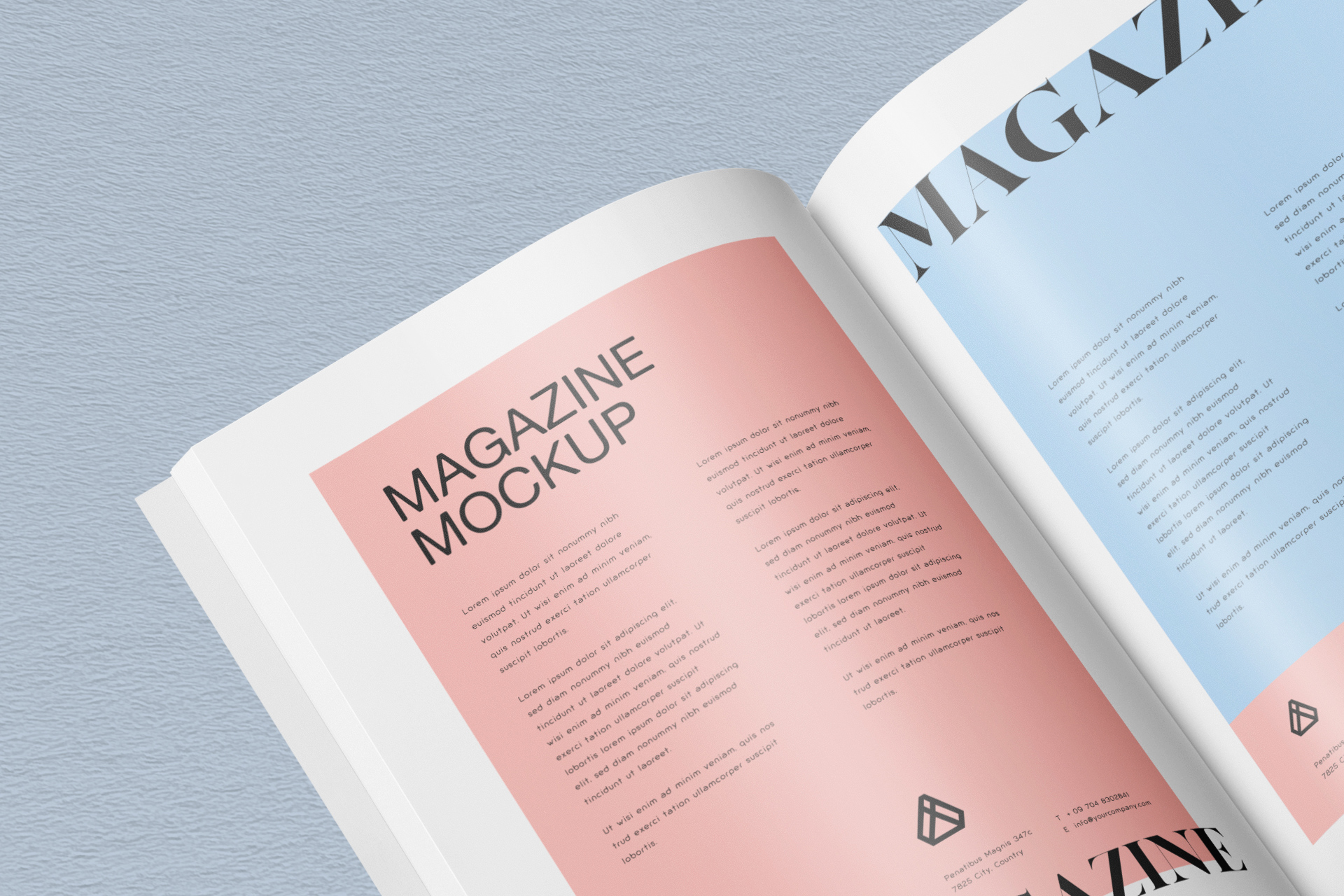 A4 magazine mockup