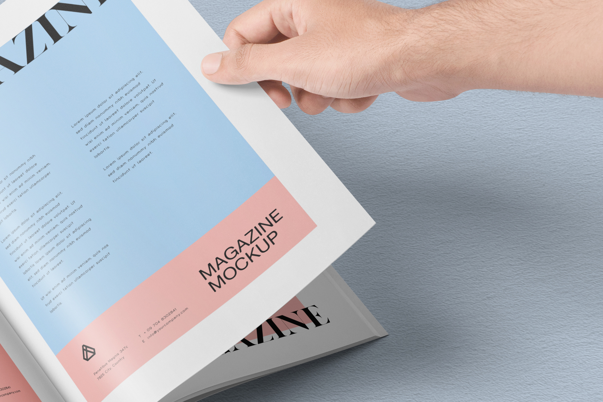A4 magazine mockup
