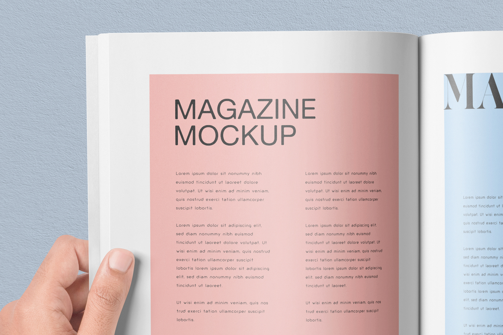 A4 editorial mockup