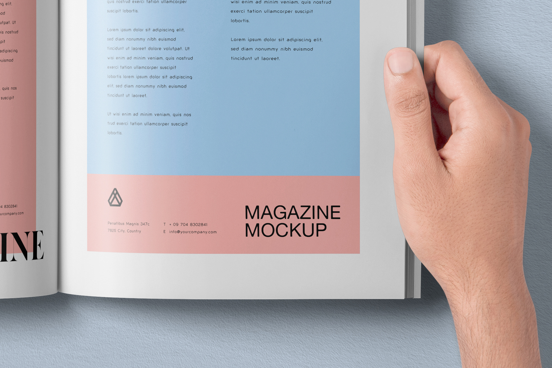 A4 editorial mockup