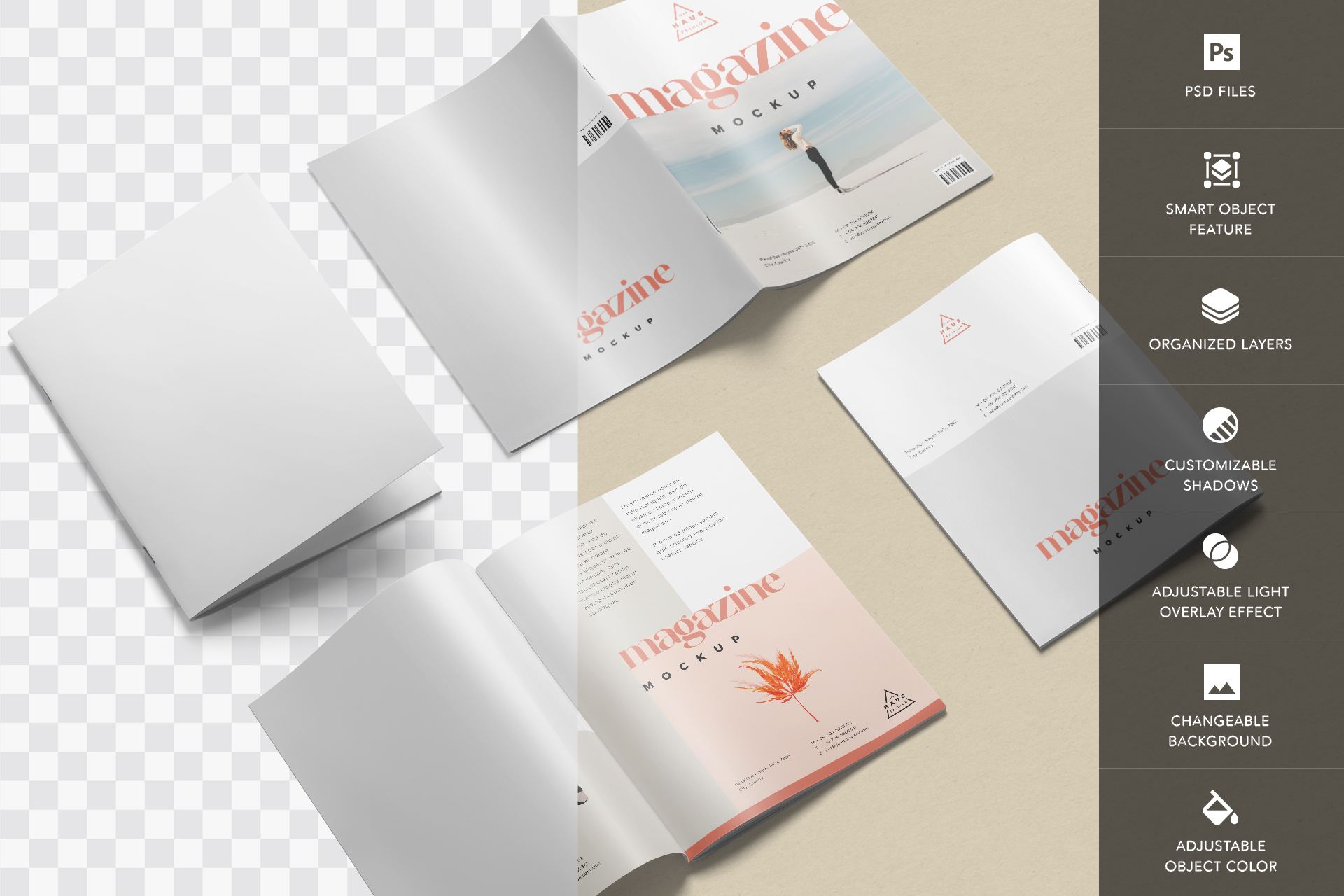 A4 magazine mockup