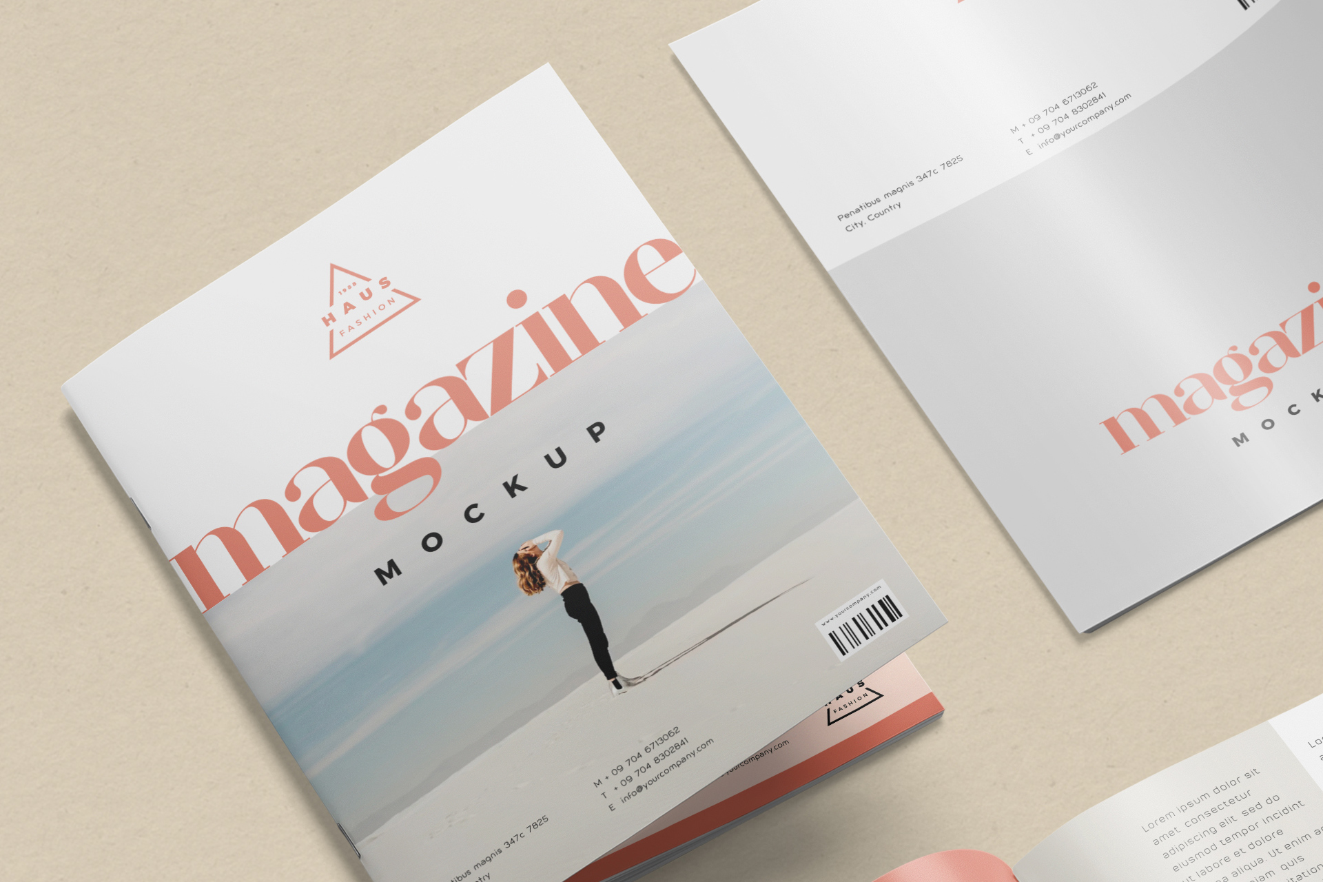A4 magazine mockup