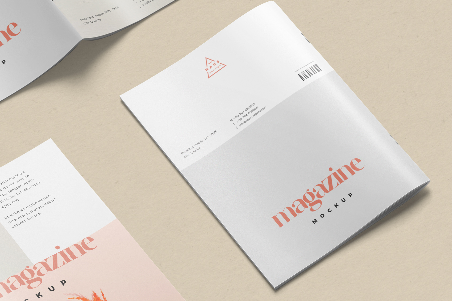 A4 magazine mockup