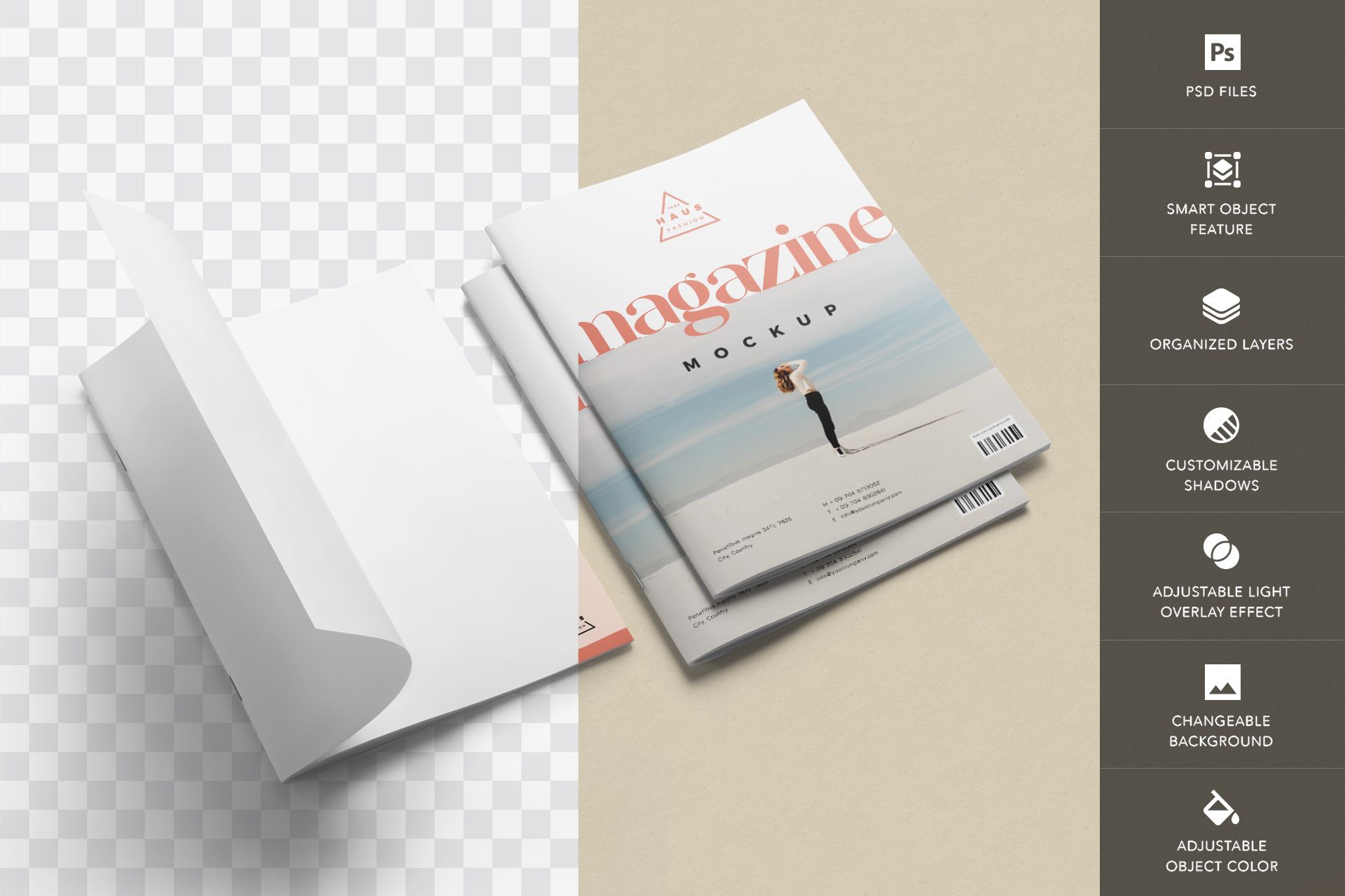 book mockup PSD