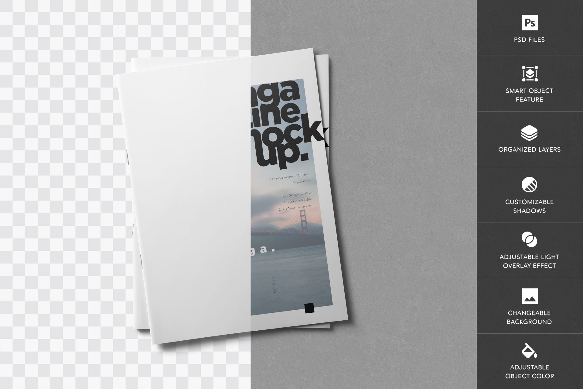 A4 magazine mockup
