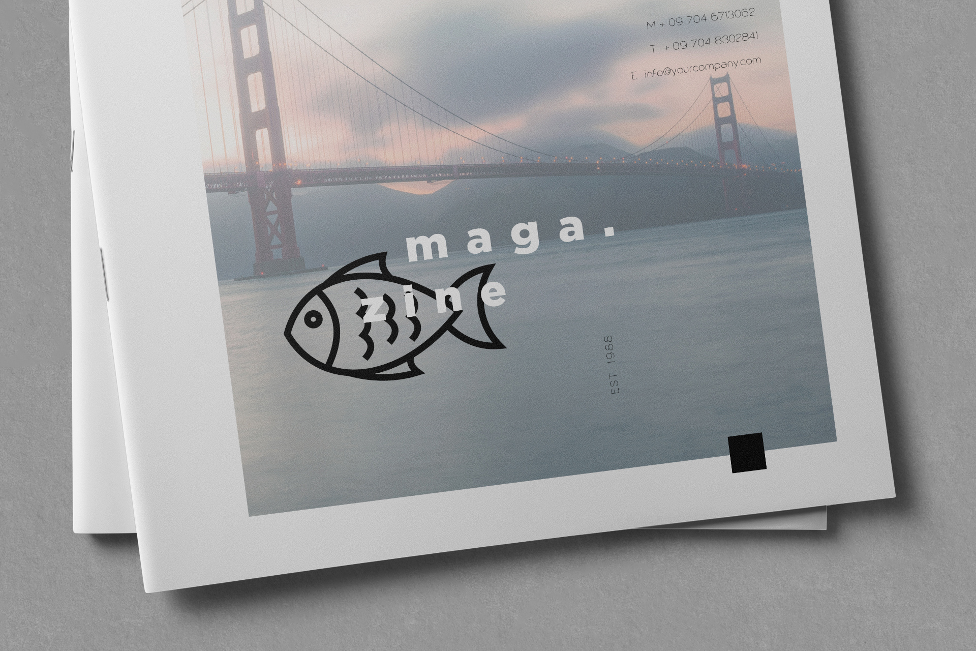 A4 magazine mockup