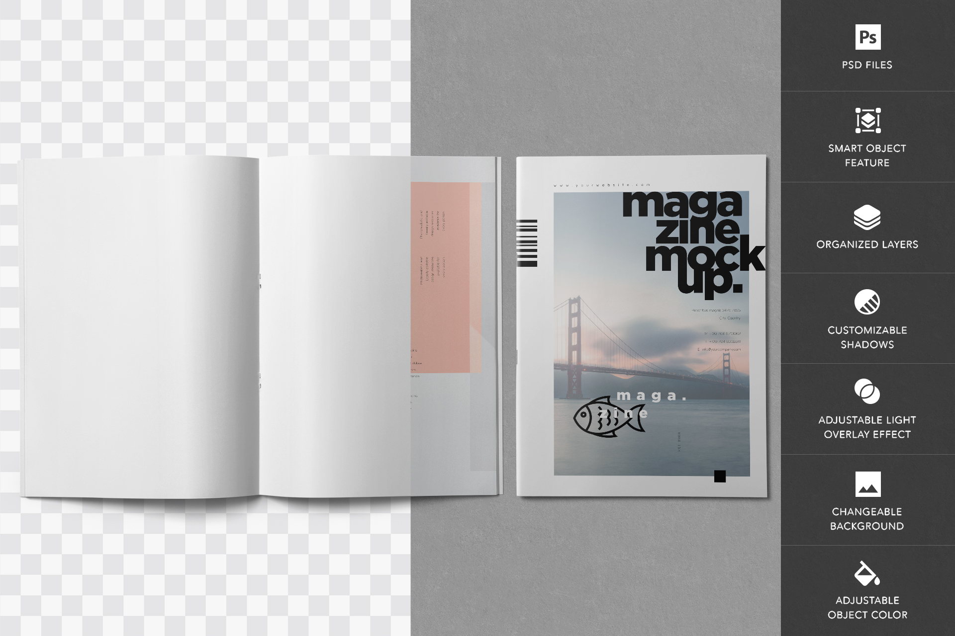 creative editorial mockup