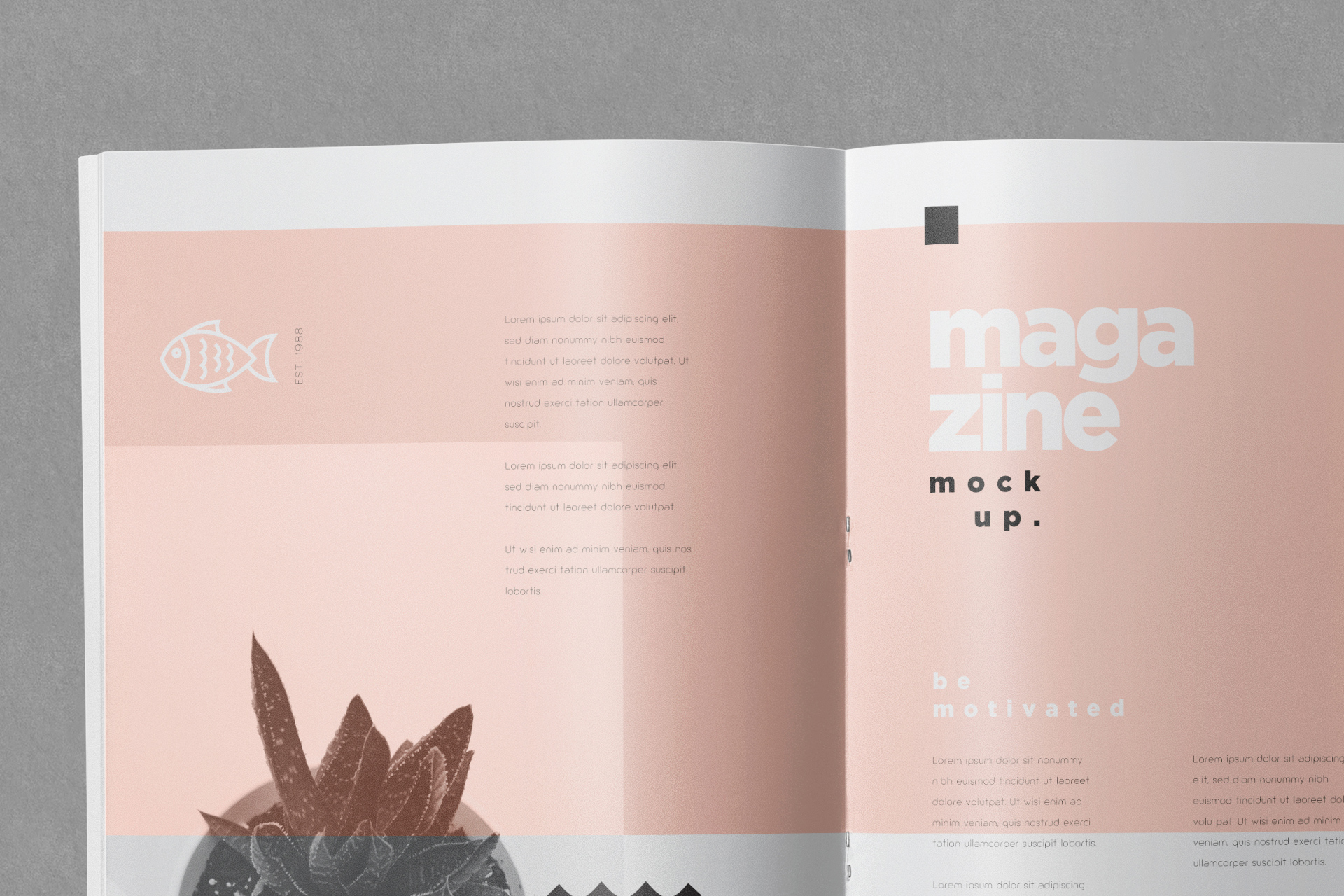 creative editorial mockup
