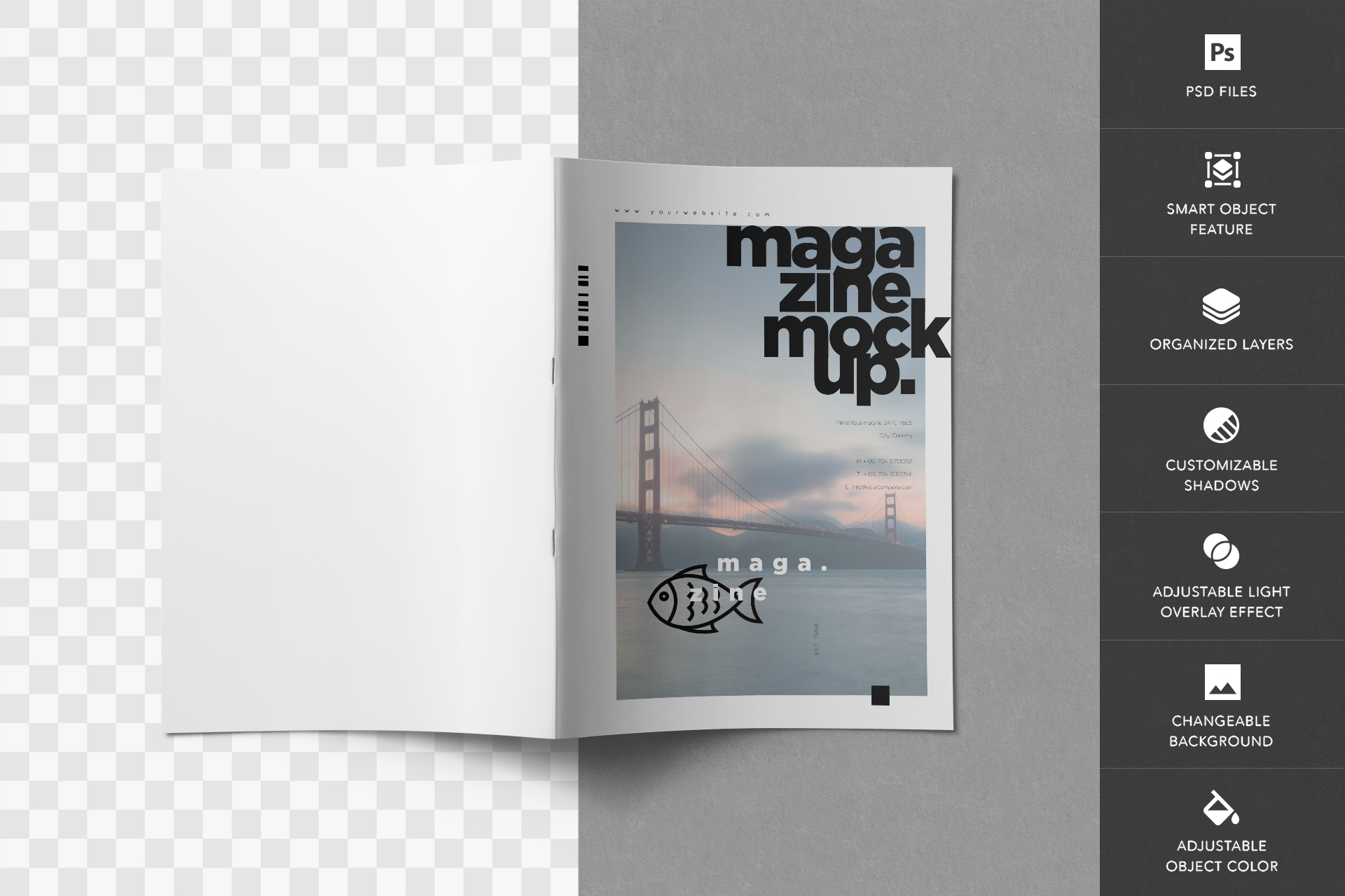 A4 magazine template