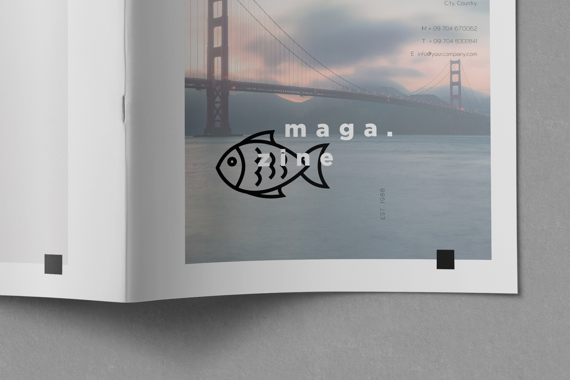 A4 magazine template