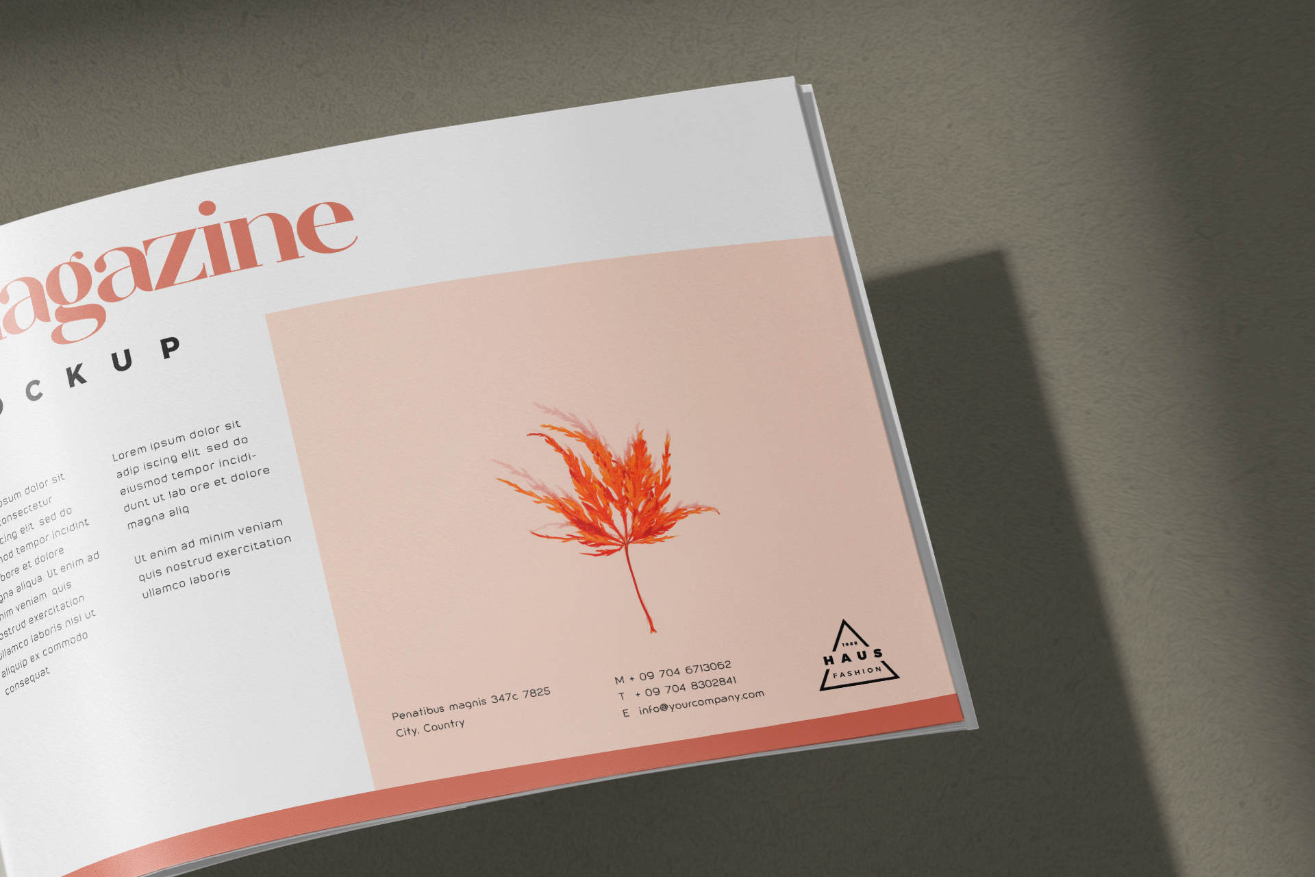 editorial layout template