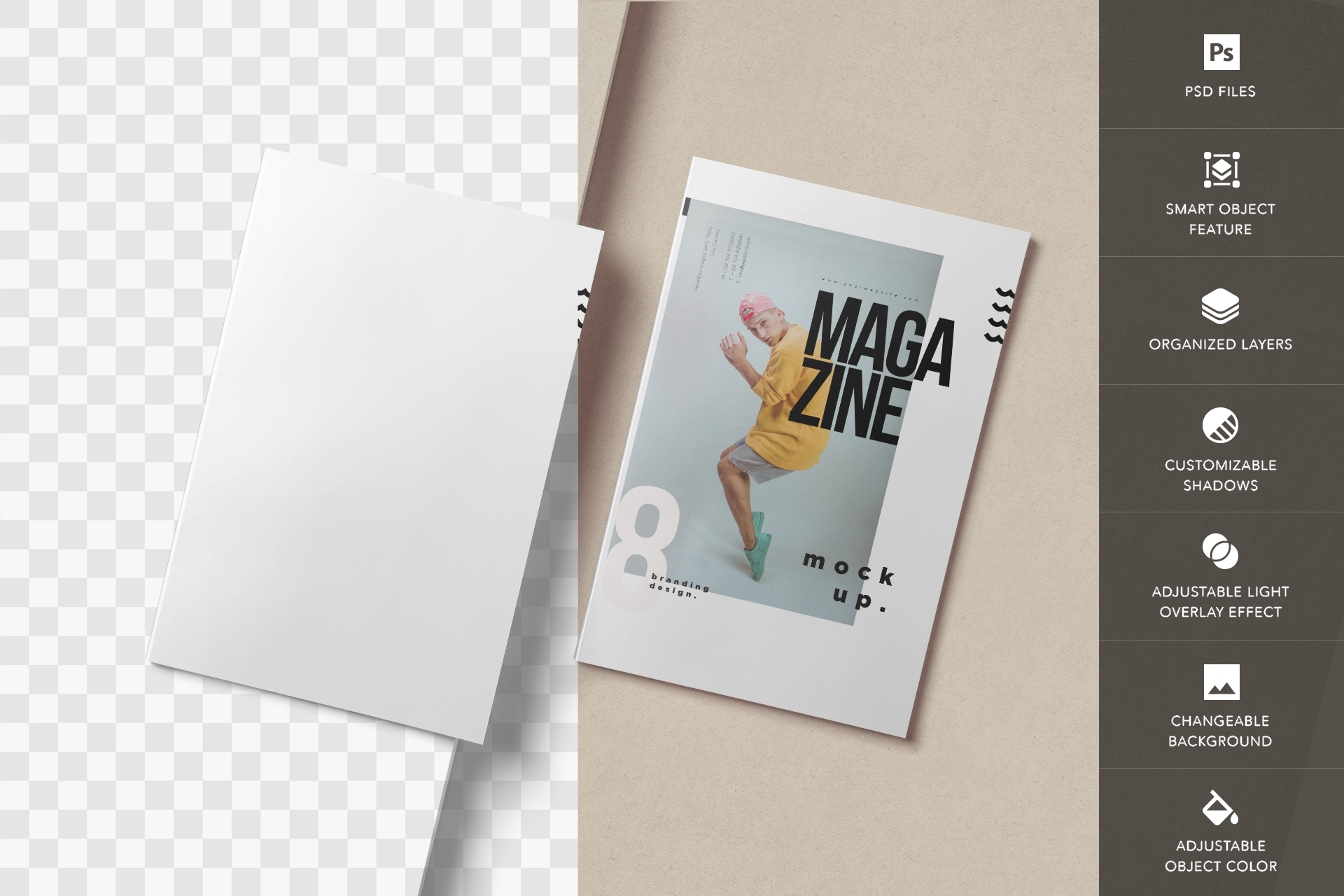 A4 magazine mockup