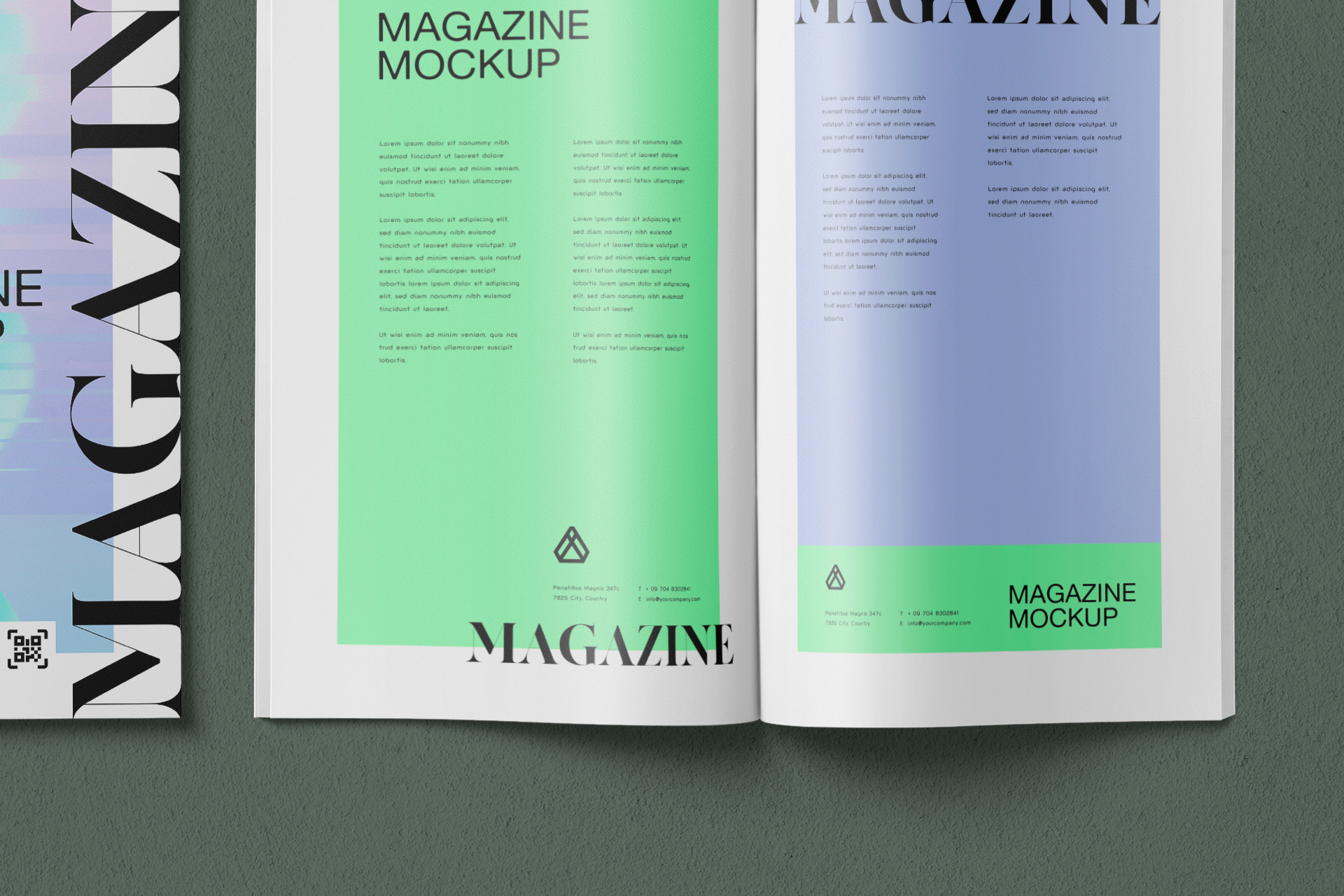 A4 magazine mockup