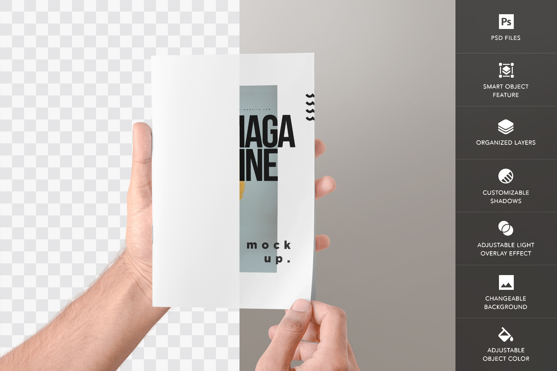clean layout PSD