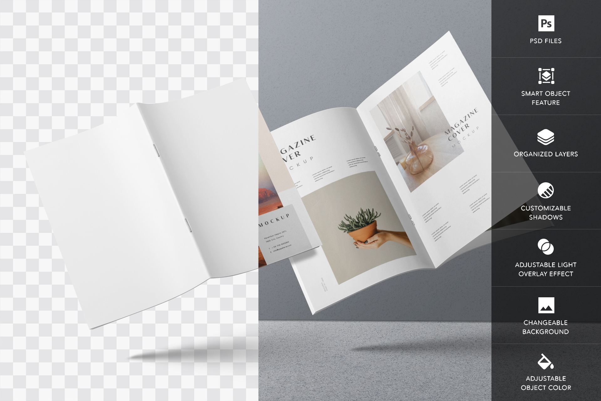 A4 magazine PSD