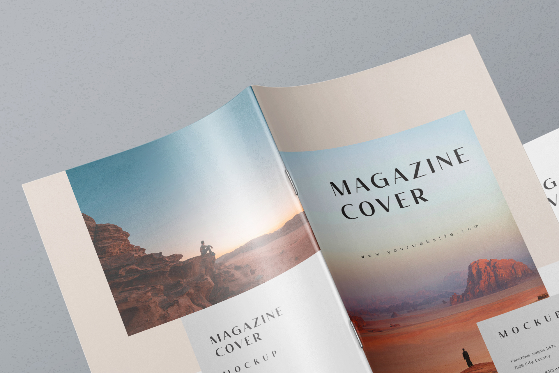 A4 magazine PSD