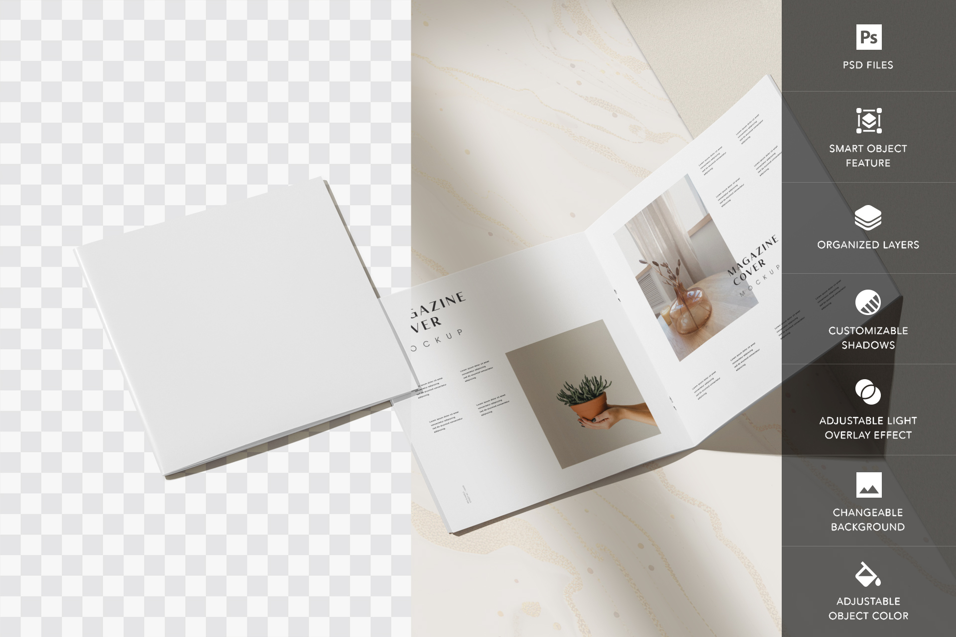 creative zine mockup
