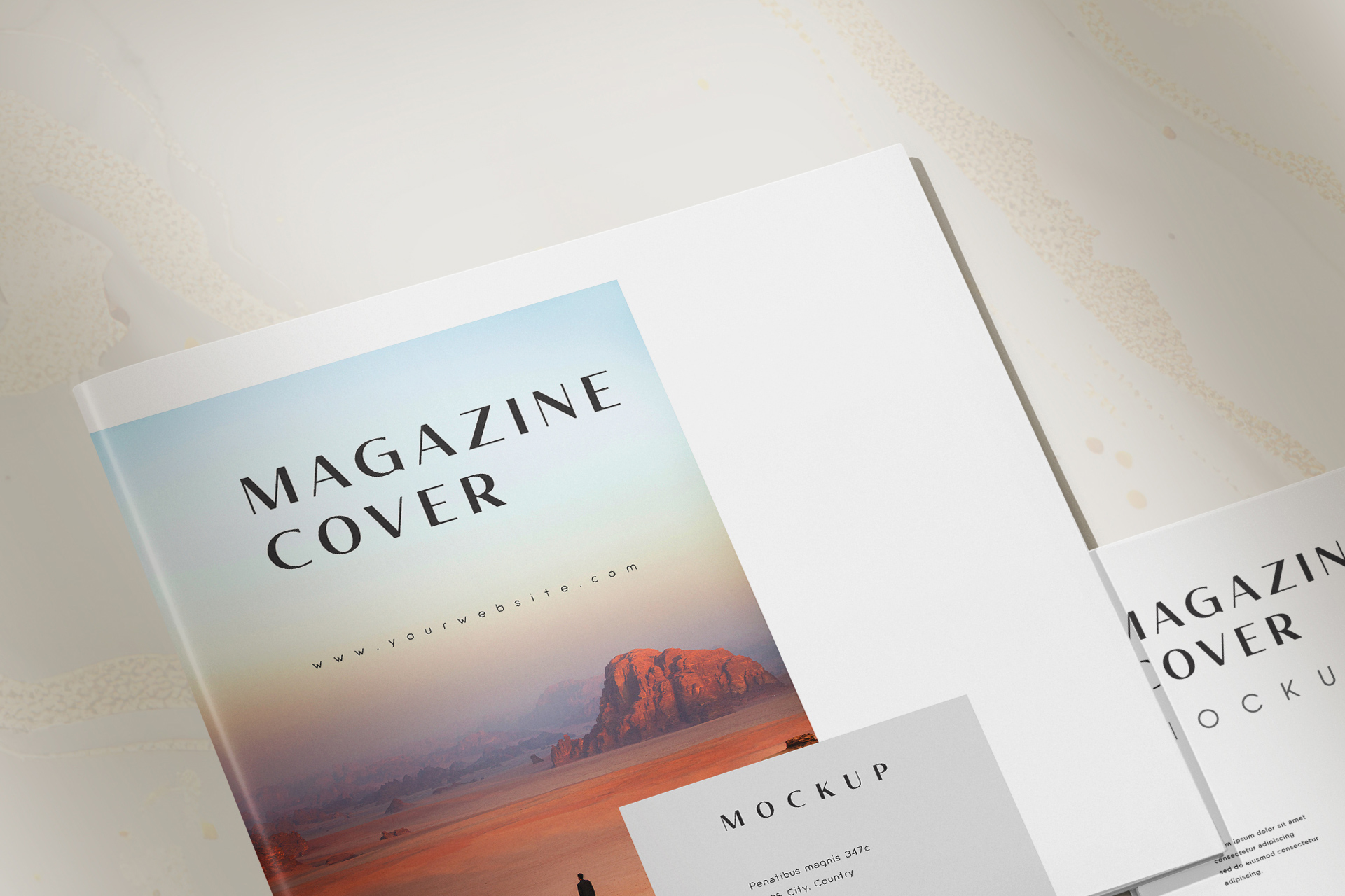 creative zine mockup