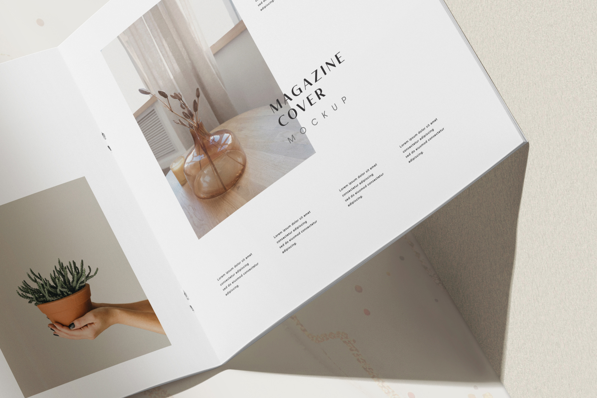 creative zine mockup