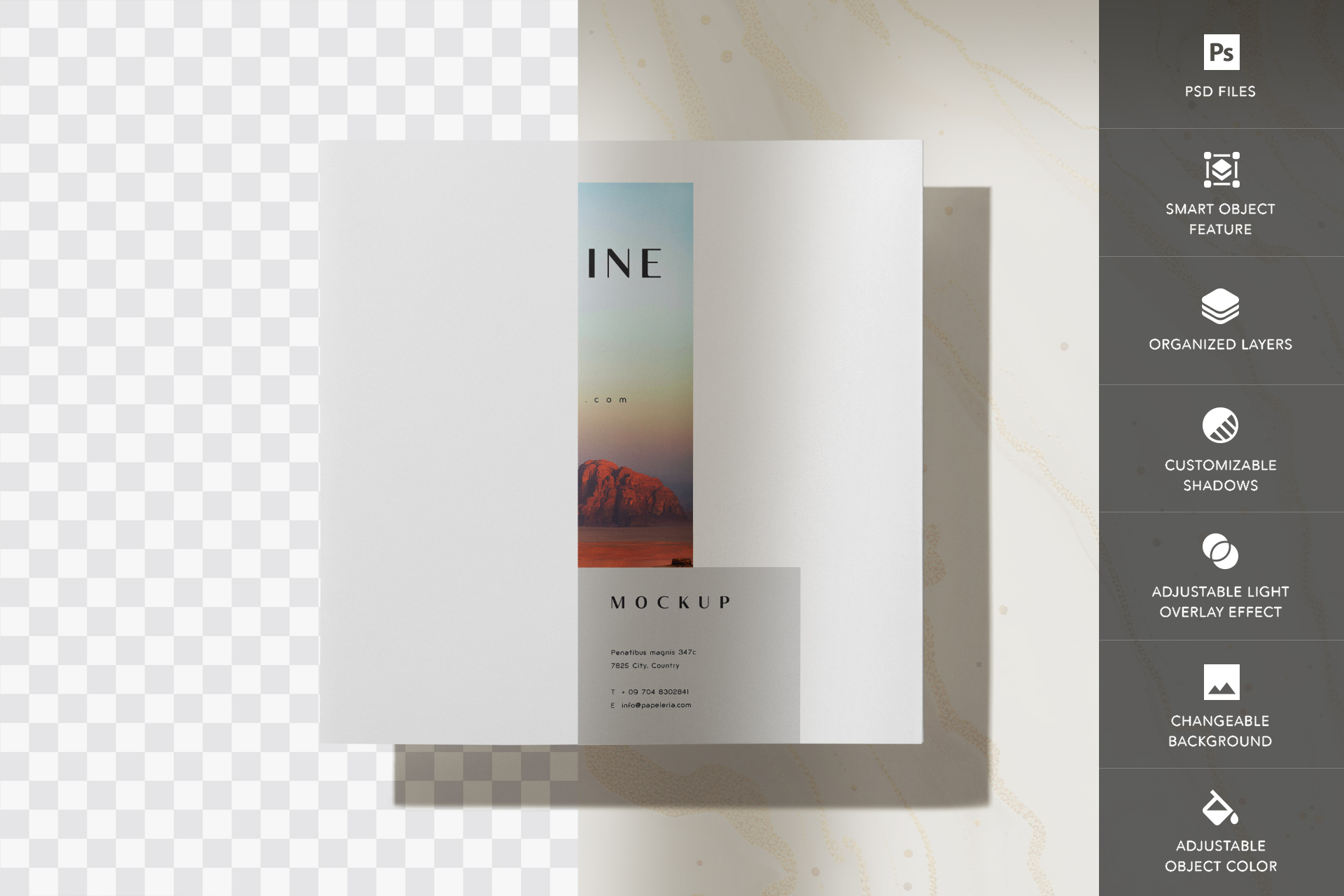 artistic zine mockup