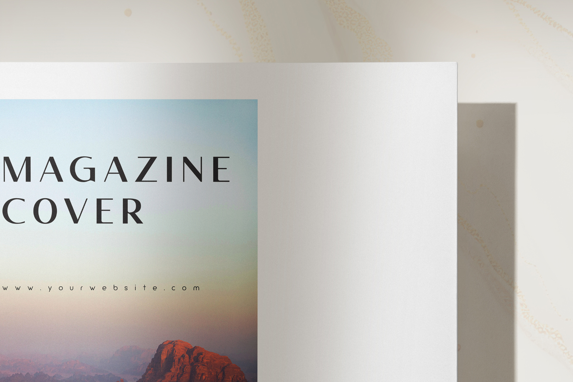 artistic zine mockup