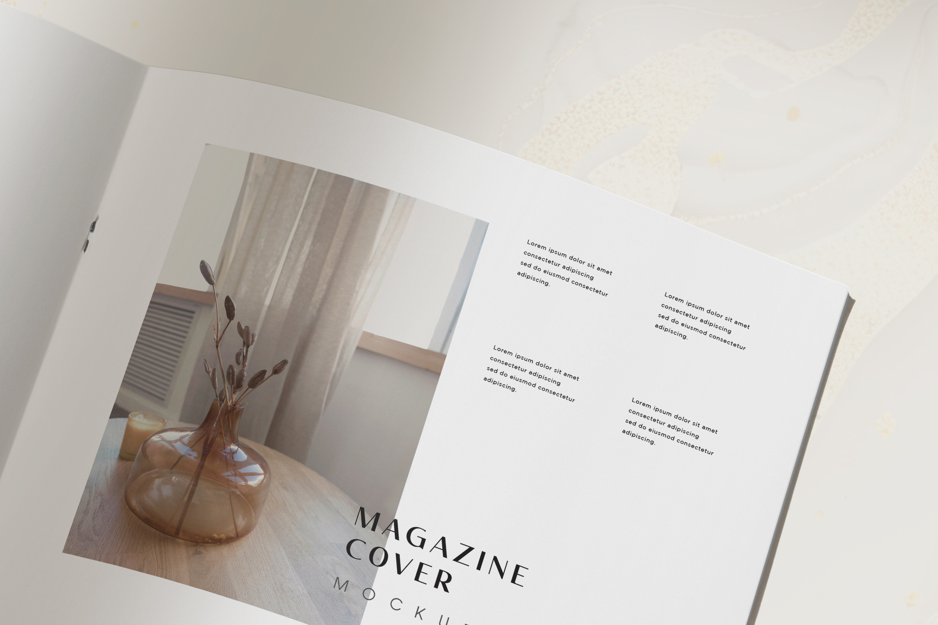 art magazine PSD