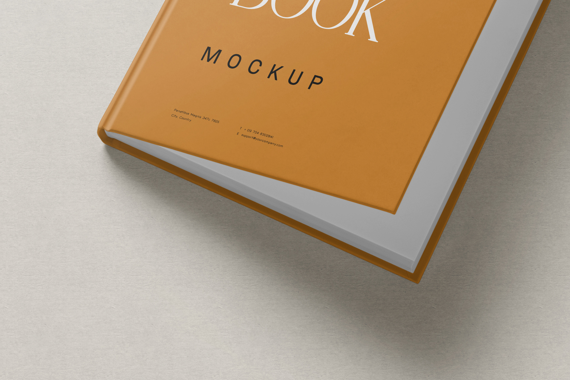 3D notebook mockup