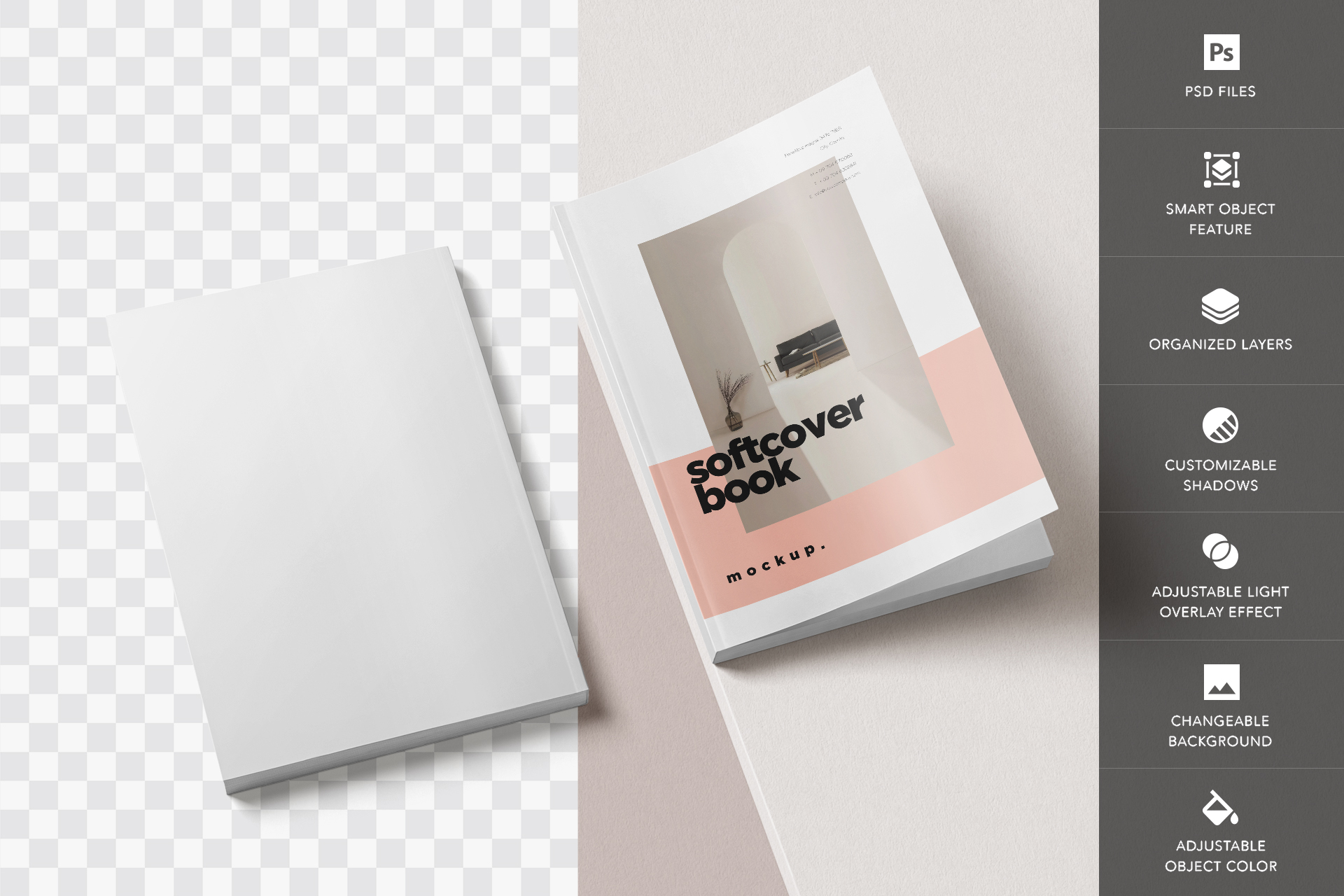 a5 book mockup