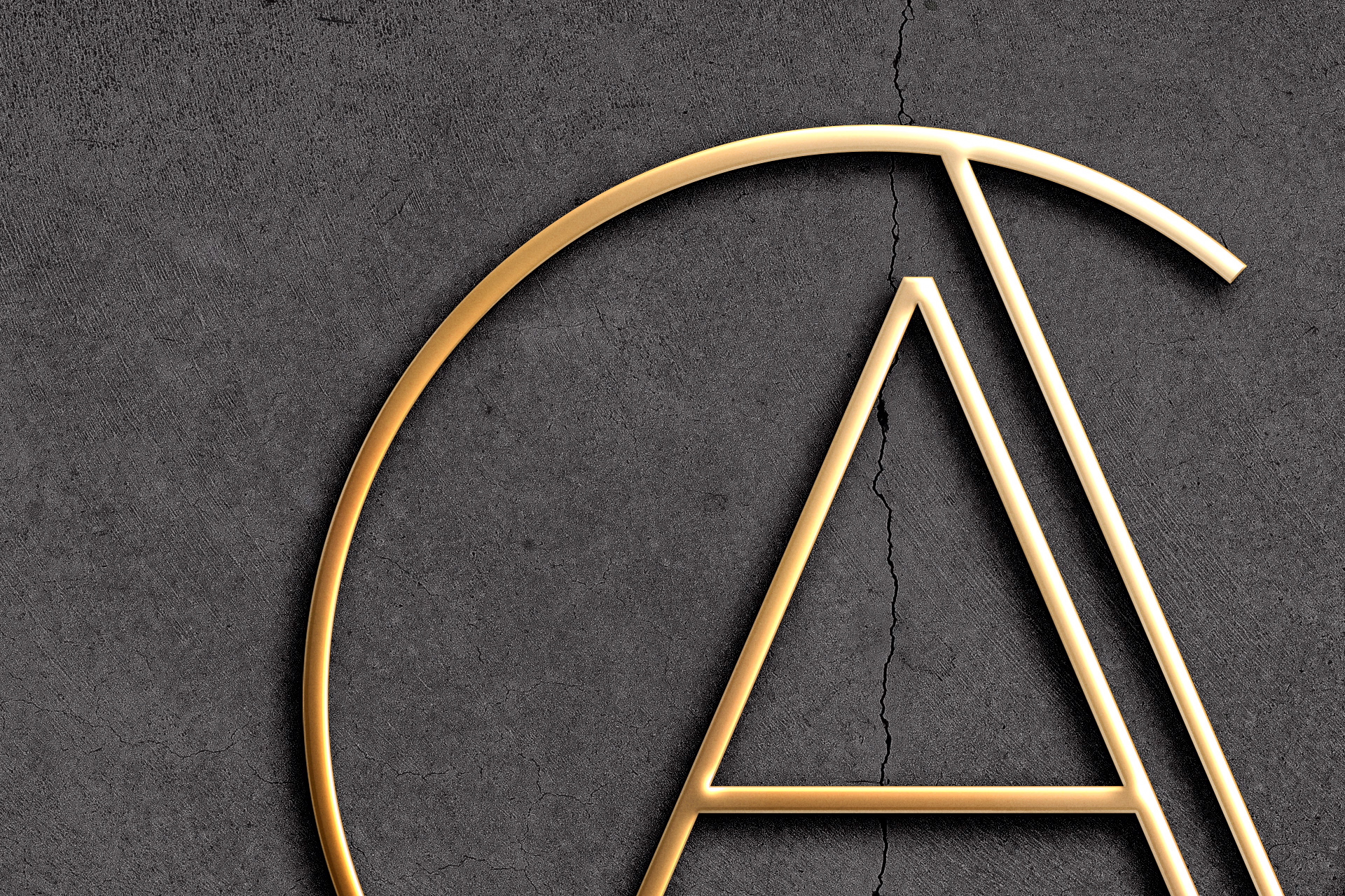 gold logo mockup
