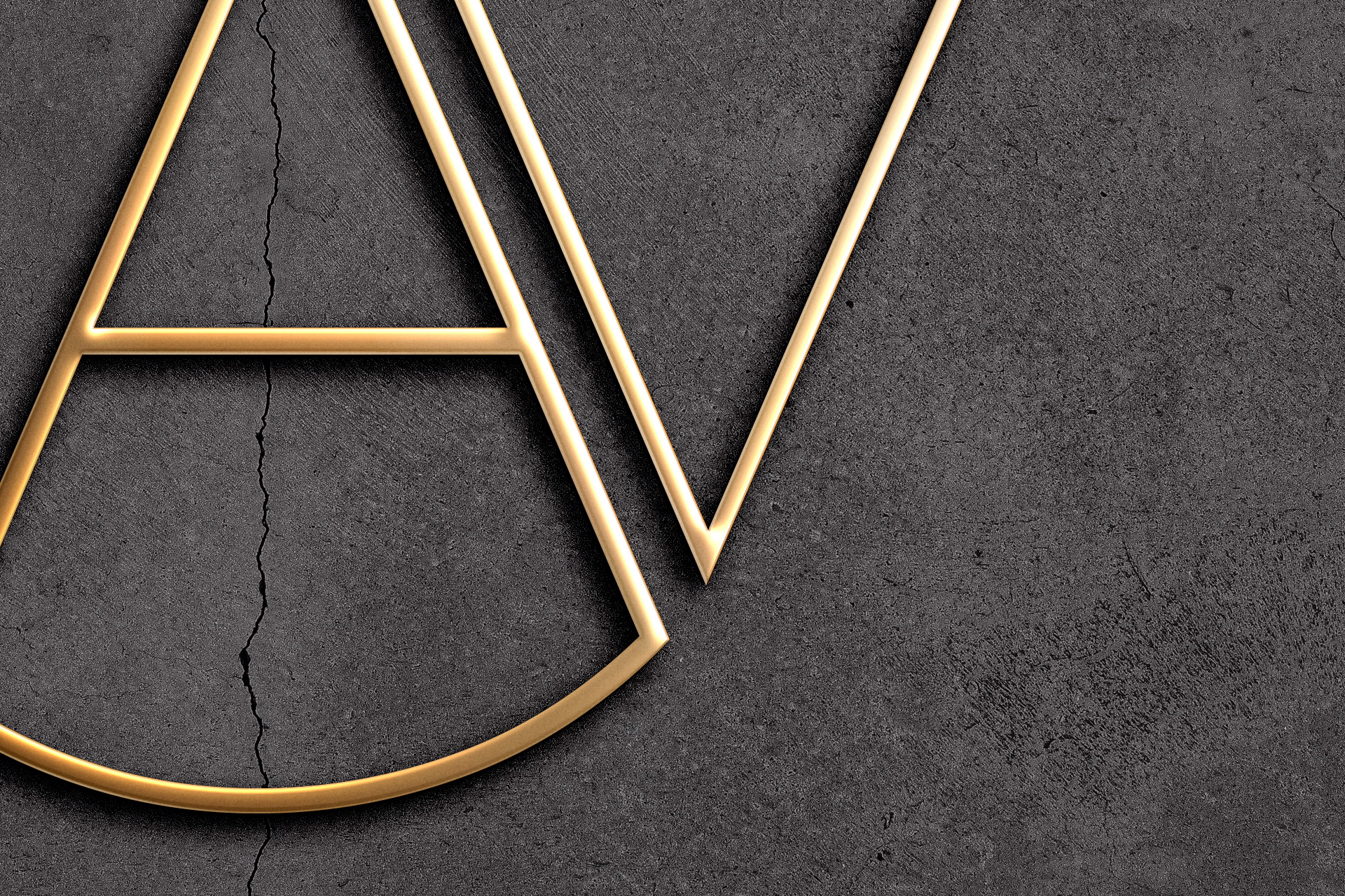gold logo mockup