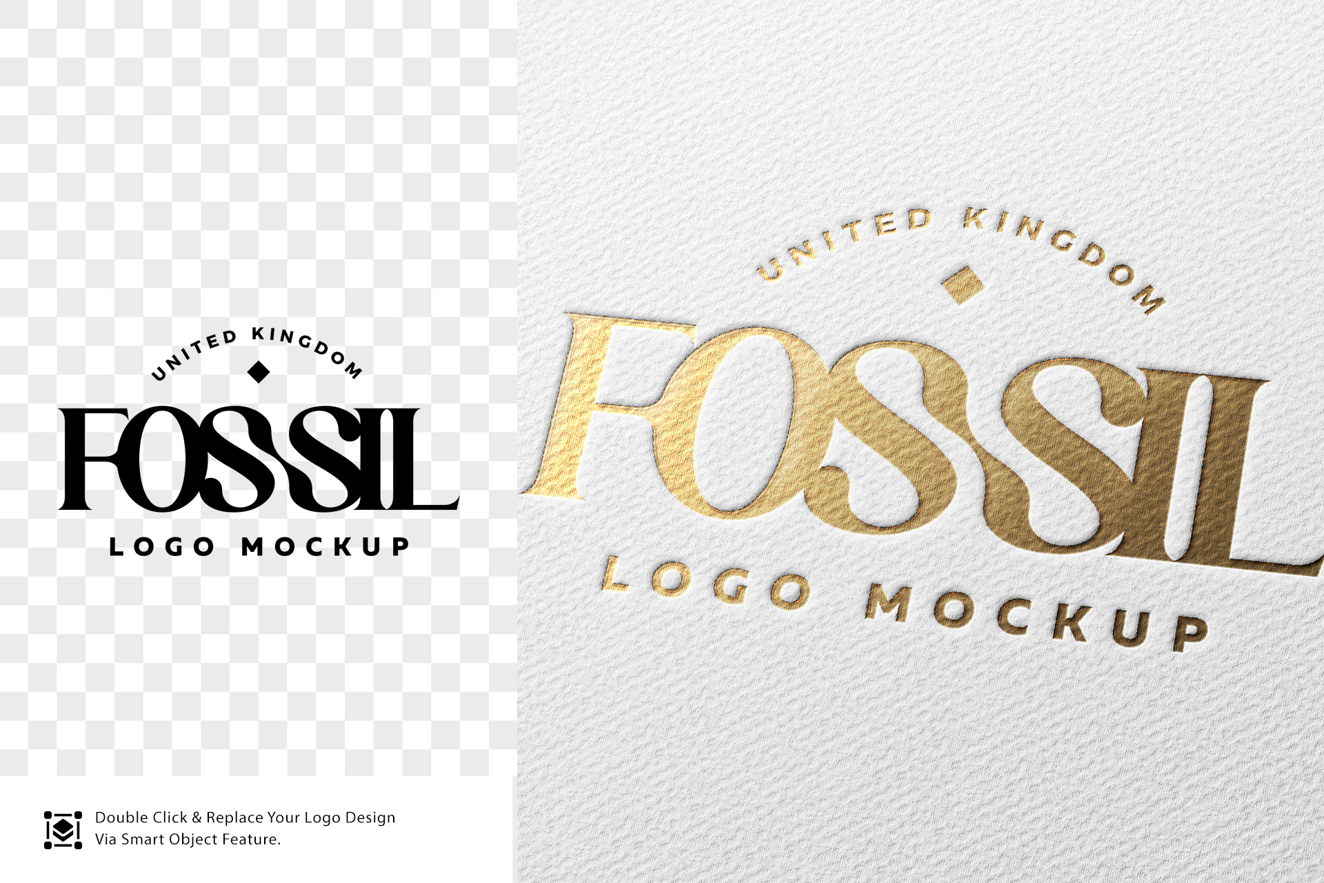 3D logo mockup