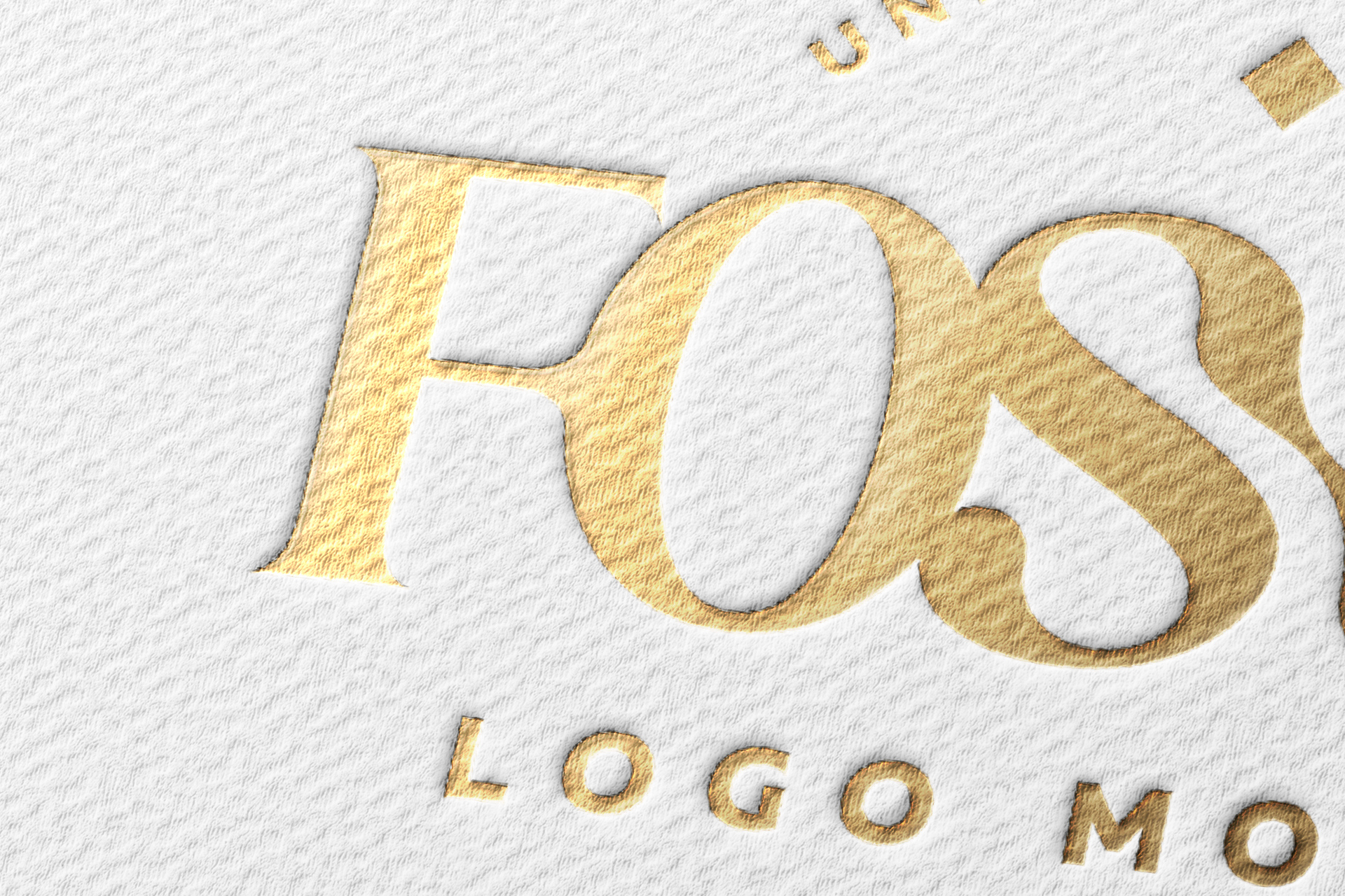 3D logo mockup