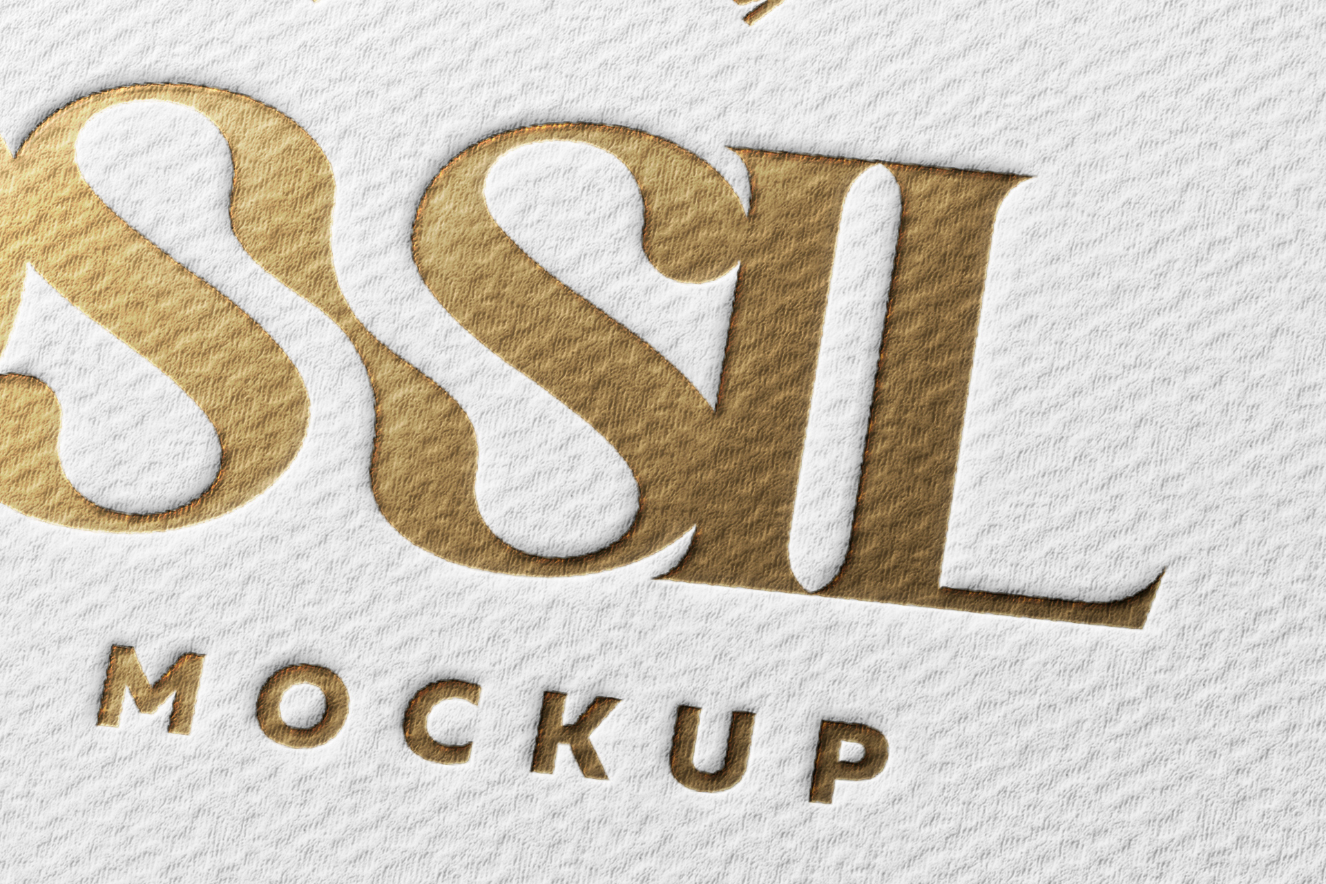 3D logo mockup