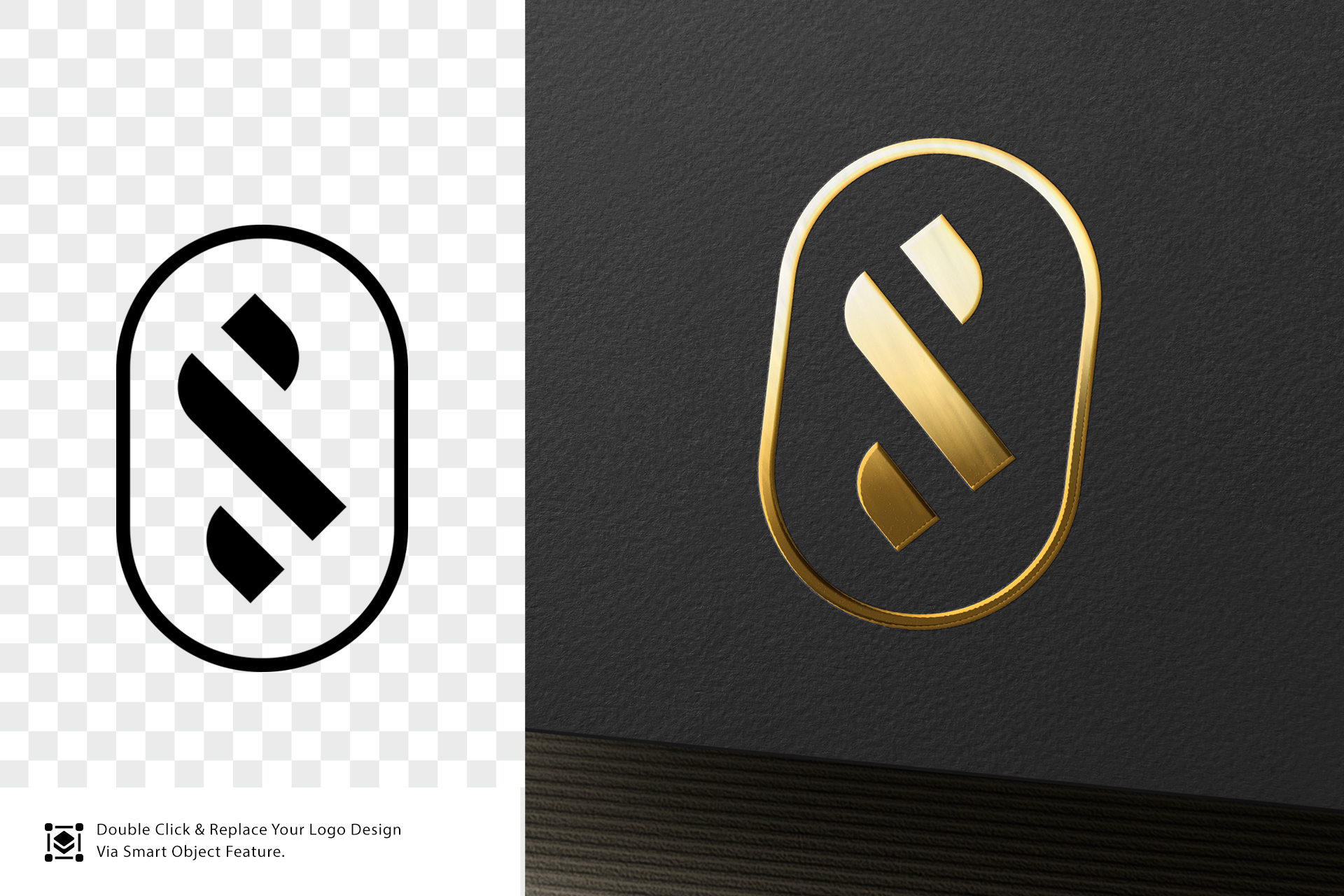 3D logo mockup
